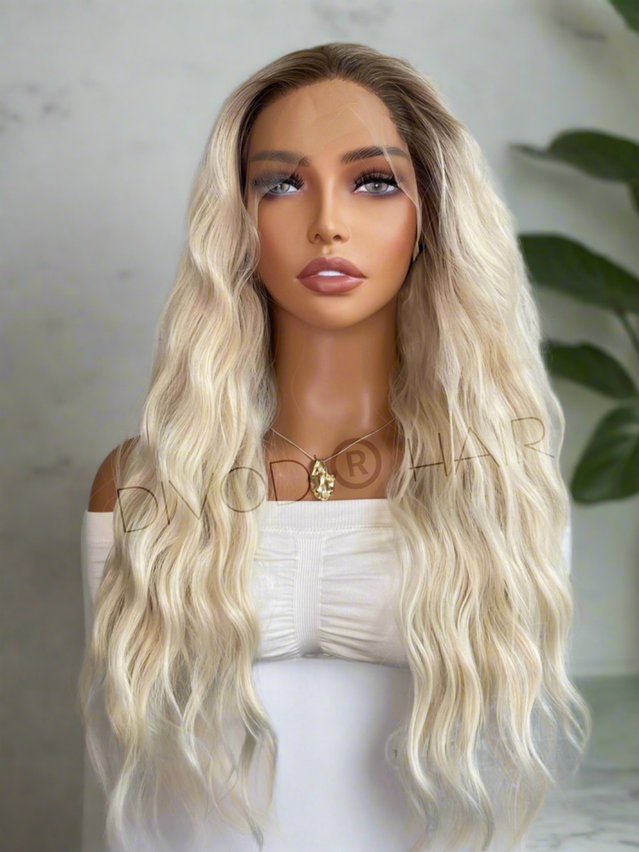 Samantha-Ombre Blonde Futura Fiber (13x4) Lace Front Wig