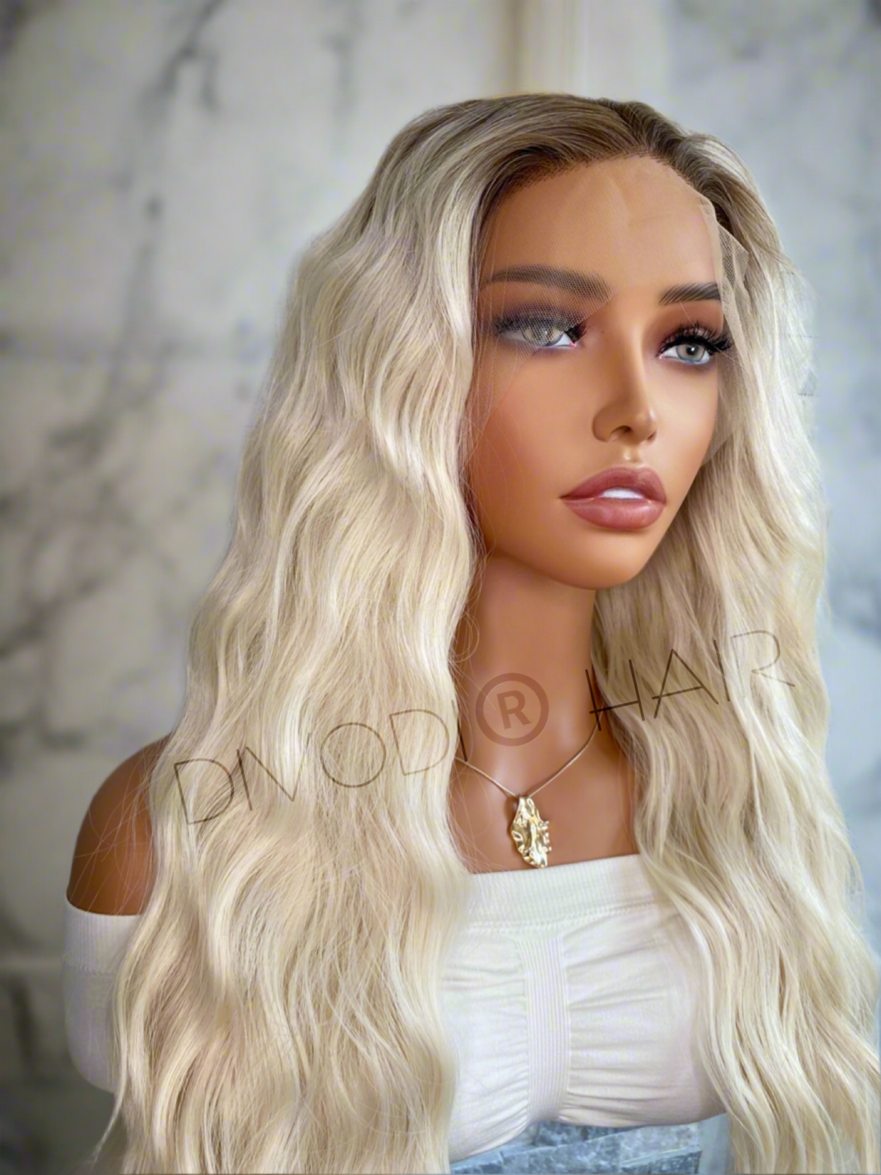 Samantha-Ombre Blonde Futura Fiber (13x4) Lace Front Wig
