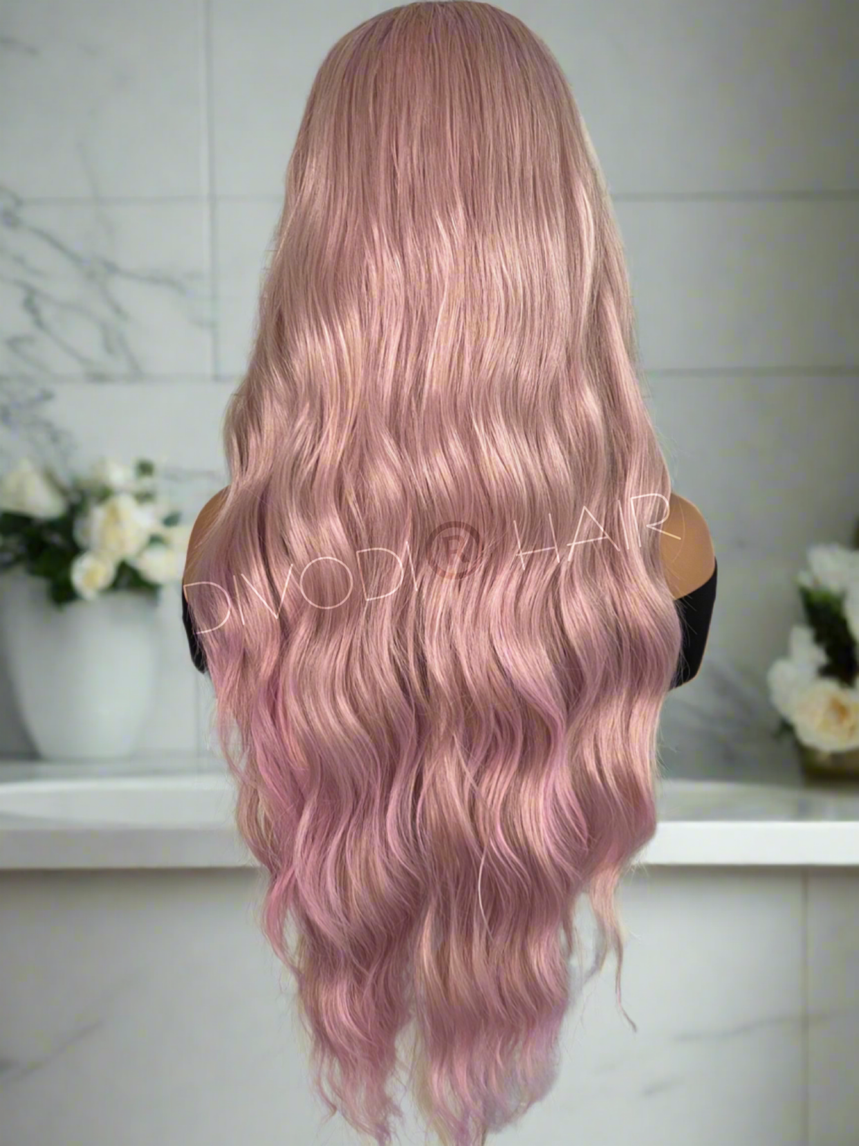 Alina-Beach Wave-Ombre Pink/Pastel Blend (13x3) Lace Front Wig