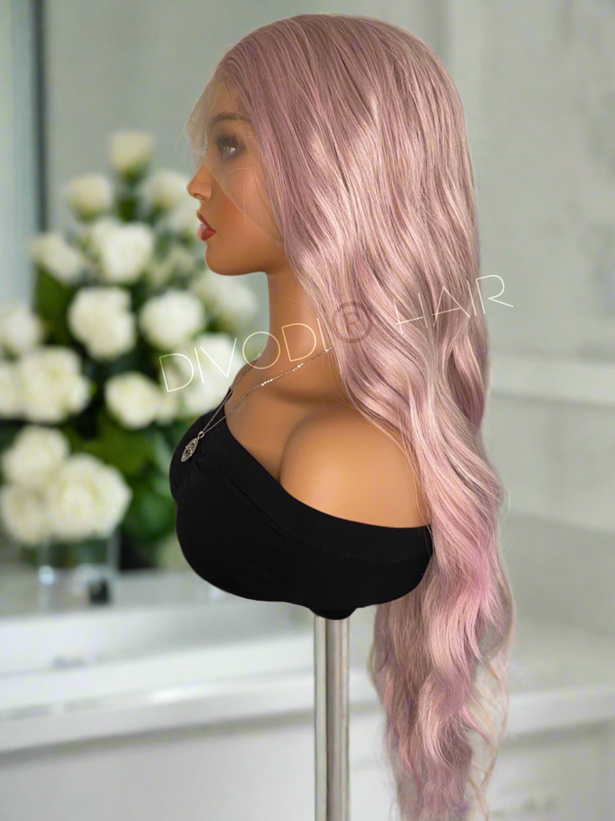 Alina-Beach Wave-Ombre Pink/Pastel Blend (13x3) Lace Front Wig