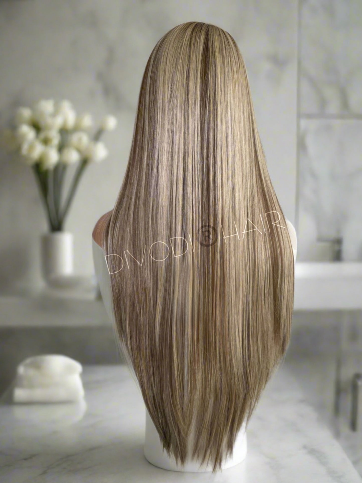 Isabella-Light Brown/Dark Blonde-Futura Fiber (13x6) Lace Front Wig
