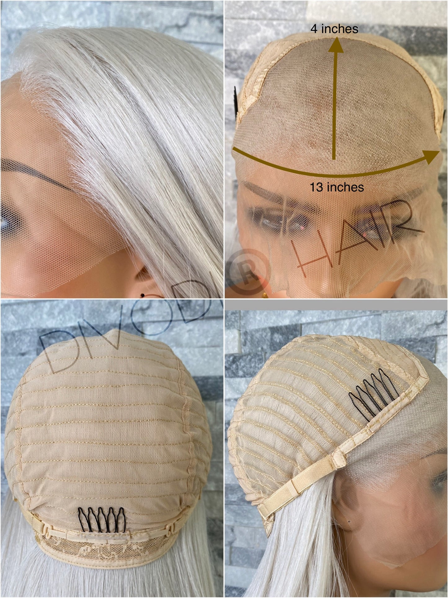 Heidi-Platinum Blonde Futura Fiber (13x4) Lace Front Wig