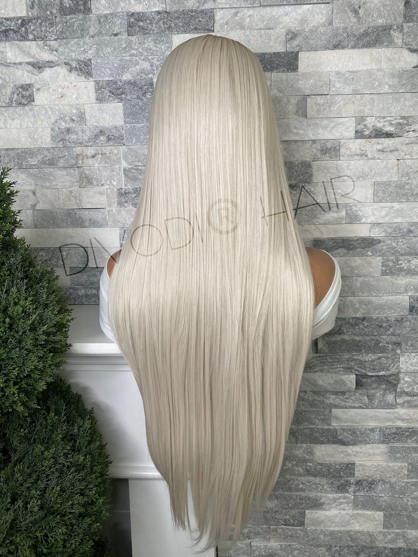 Hannah-Ombre Platinum Blonde Futura Fiber (13x3) Lace Front Wig