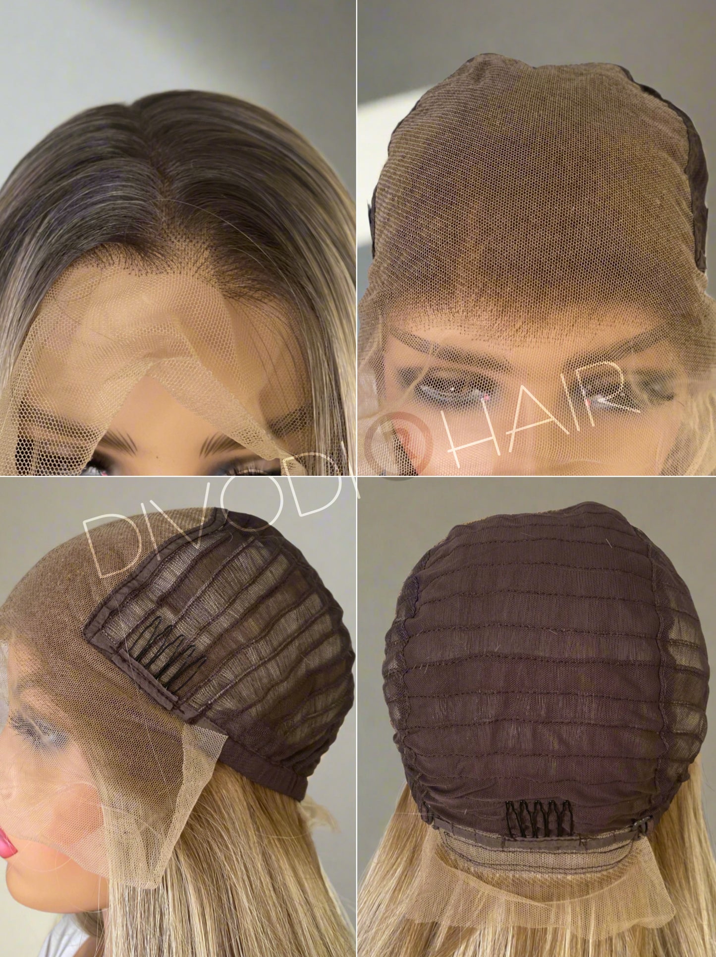 Alyssa-Light Brown/Dark Blonde-Futura Fiber-(13x6) Lace Front Wig