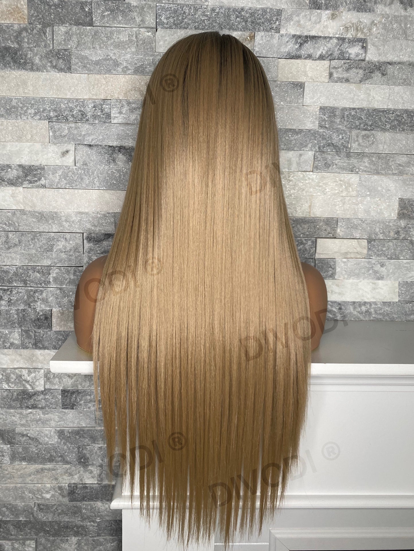 Bianca-Dark Blonde-Futura Fiber-T-Part Lace Front Wig