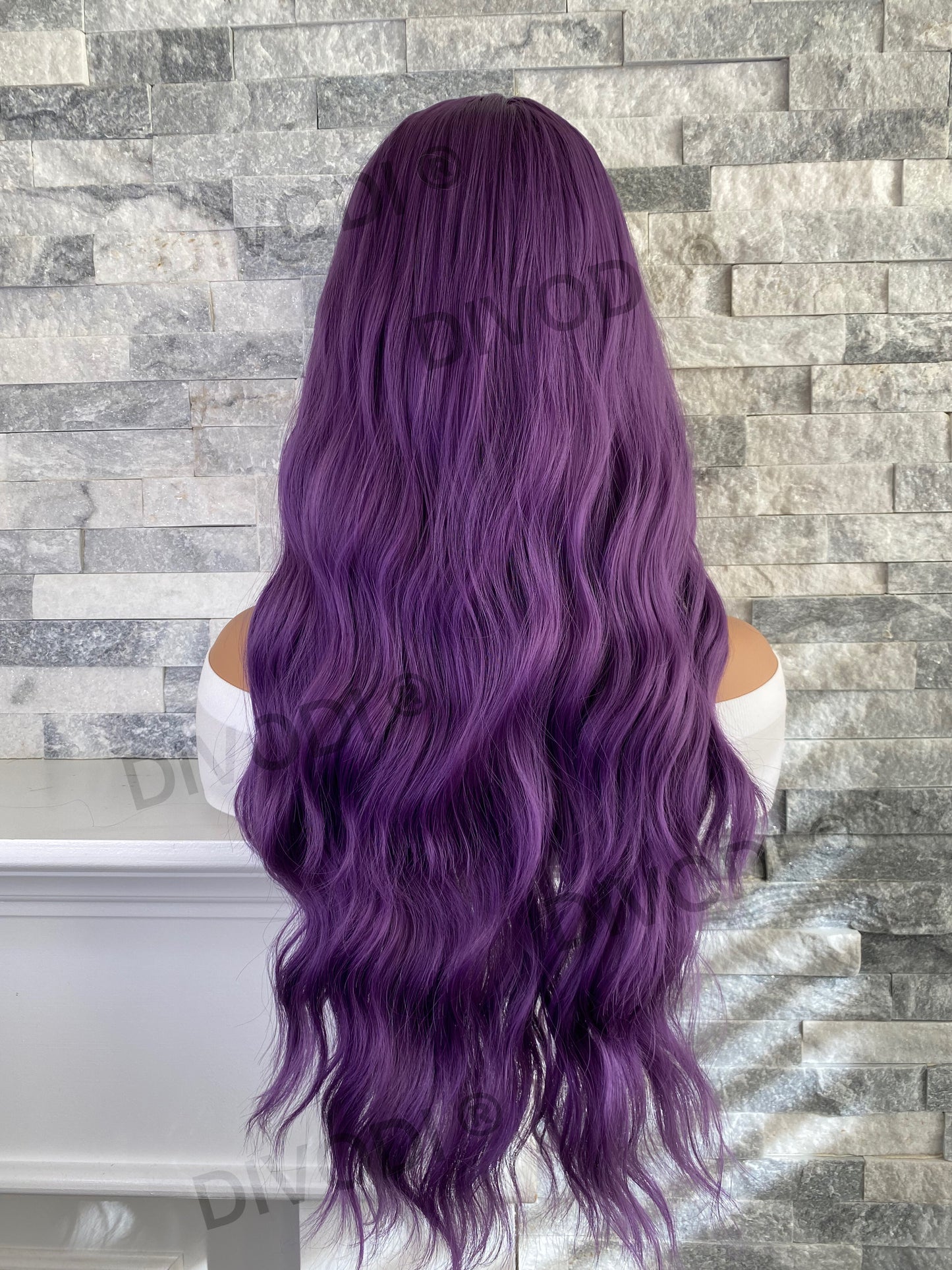 Zena-Purple with Bangs Non-Lace Wig