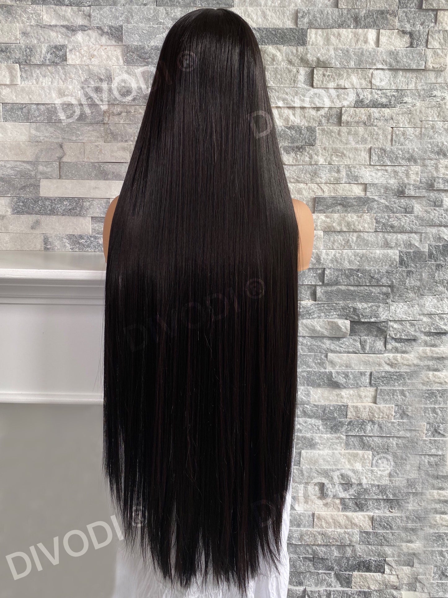 Beauty-Long Black-Futura Fiber-T-Part Lace Front Wig