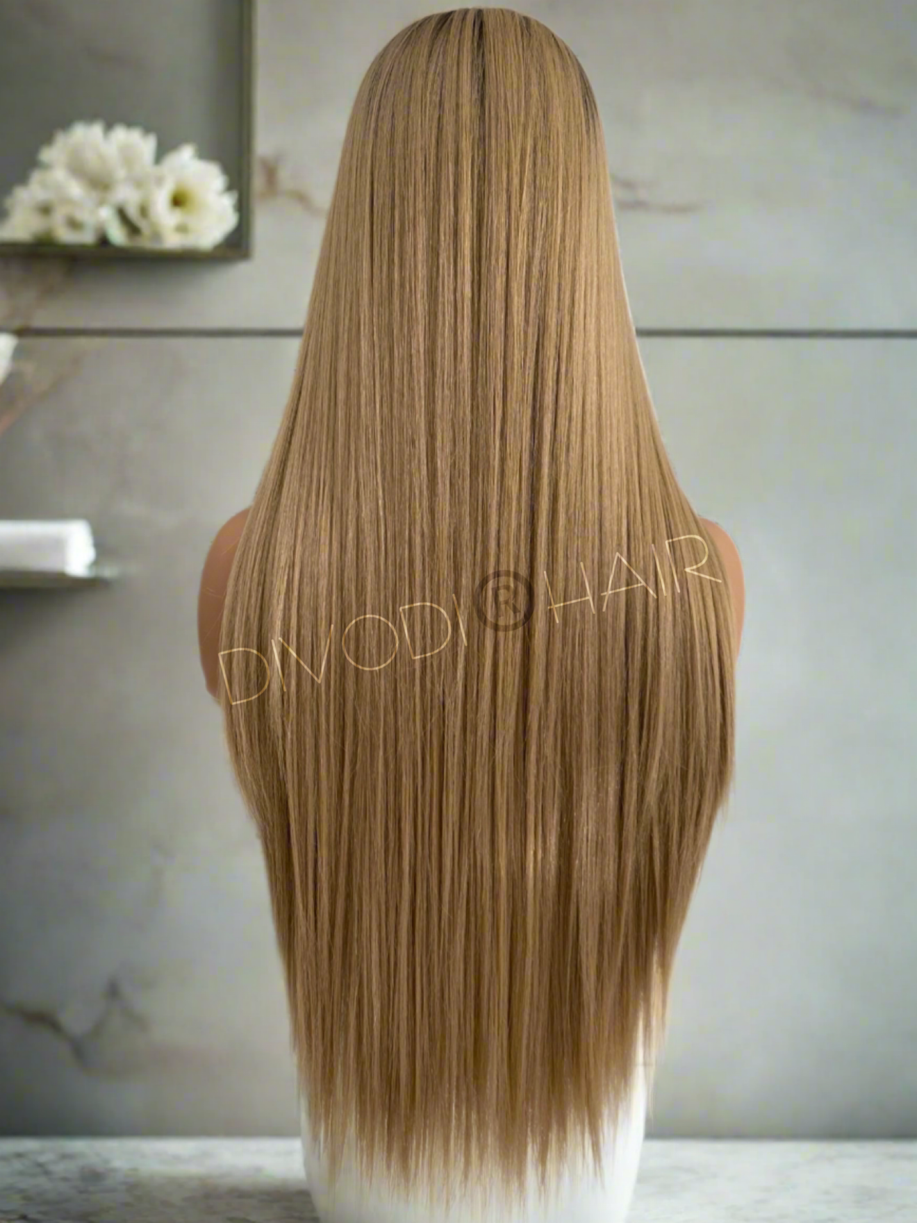 Bella-Ombre Dark Blonde-Futura Fiber-(13x3) Lace Front Wig