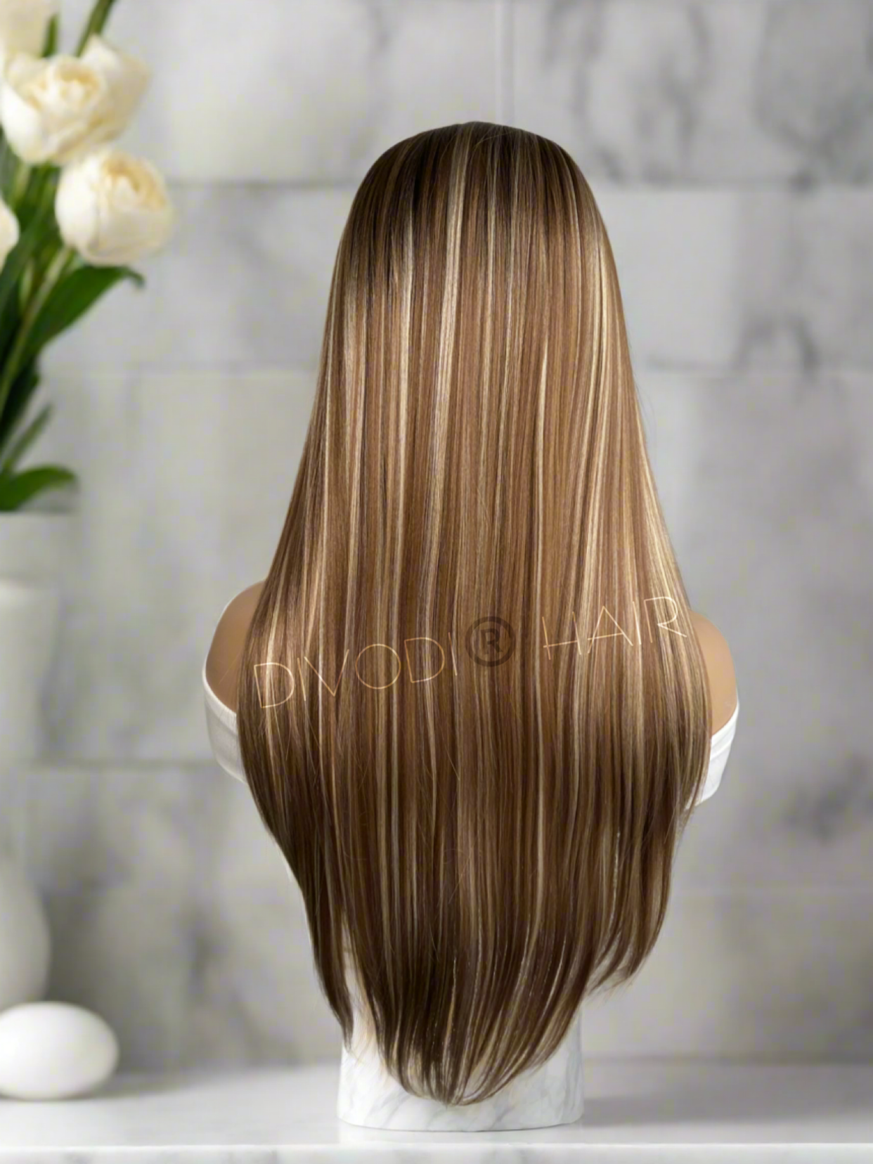 Billie-Brown/Highlights-Futura Fiber-(13x4) Lace Front Wig