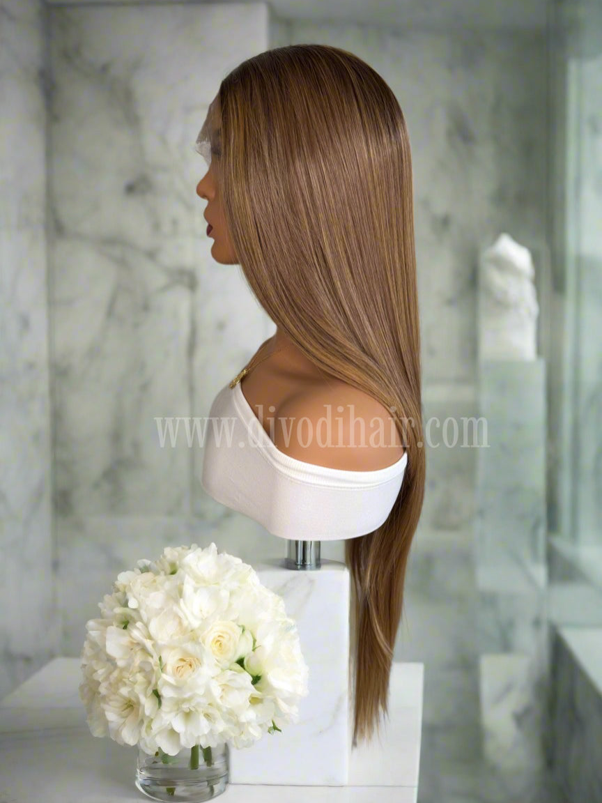 Artemis-Ombre Brown-(13"x 3") Lace Front Wig