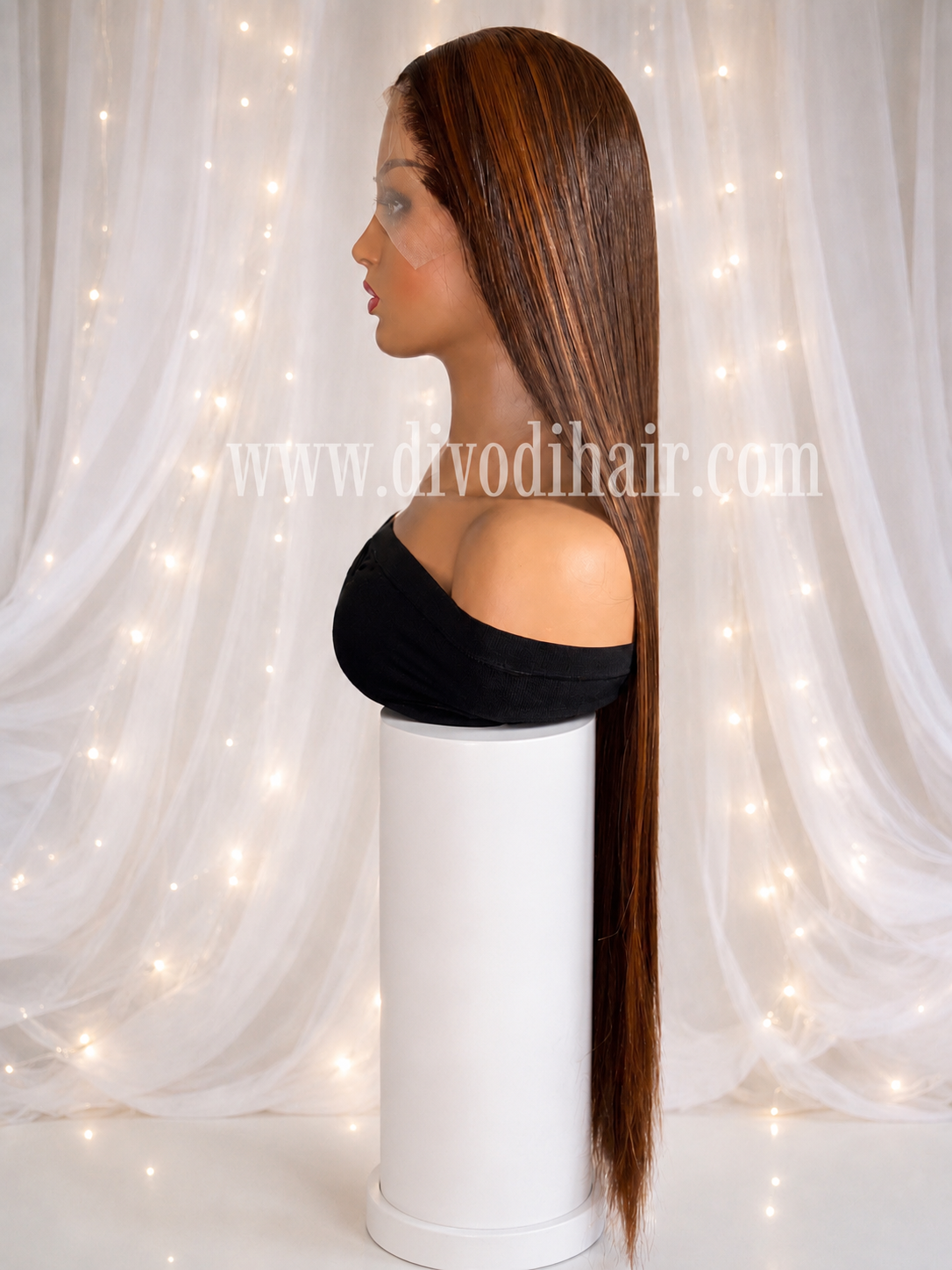 Eve-Brown/Highlights Futura Fiber (13x4) Lace Front Wig