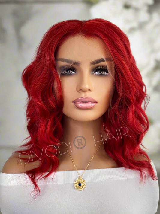 Fiona-Red Lace Front/Open Weft Back Wig