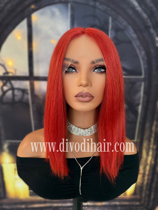 Red Cosplay T-Part Lace Front Wig-DH349