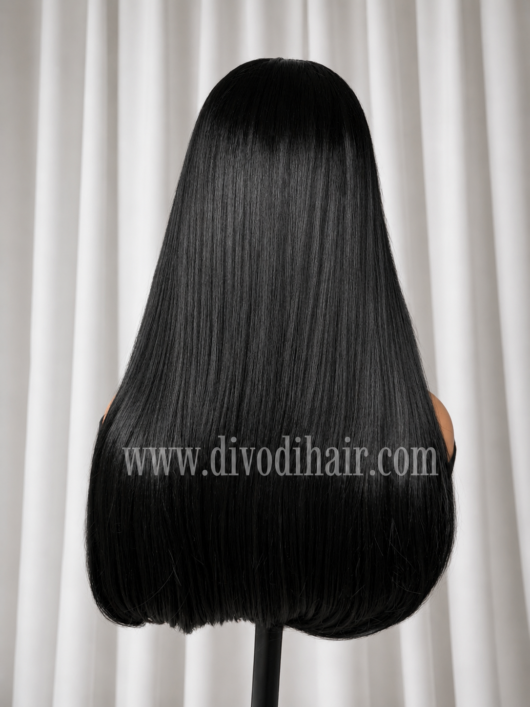 Black Wig with Bangs-DH339