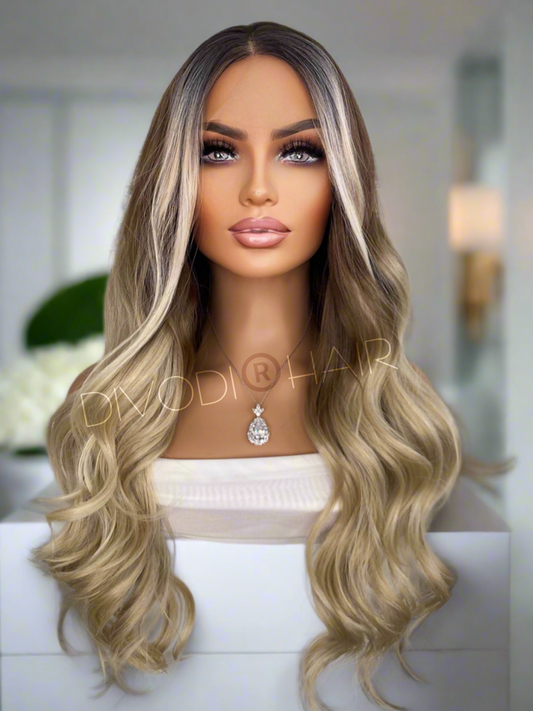 Kera-Brown/Blonde Balayage (13x3) Lace Front Wig