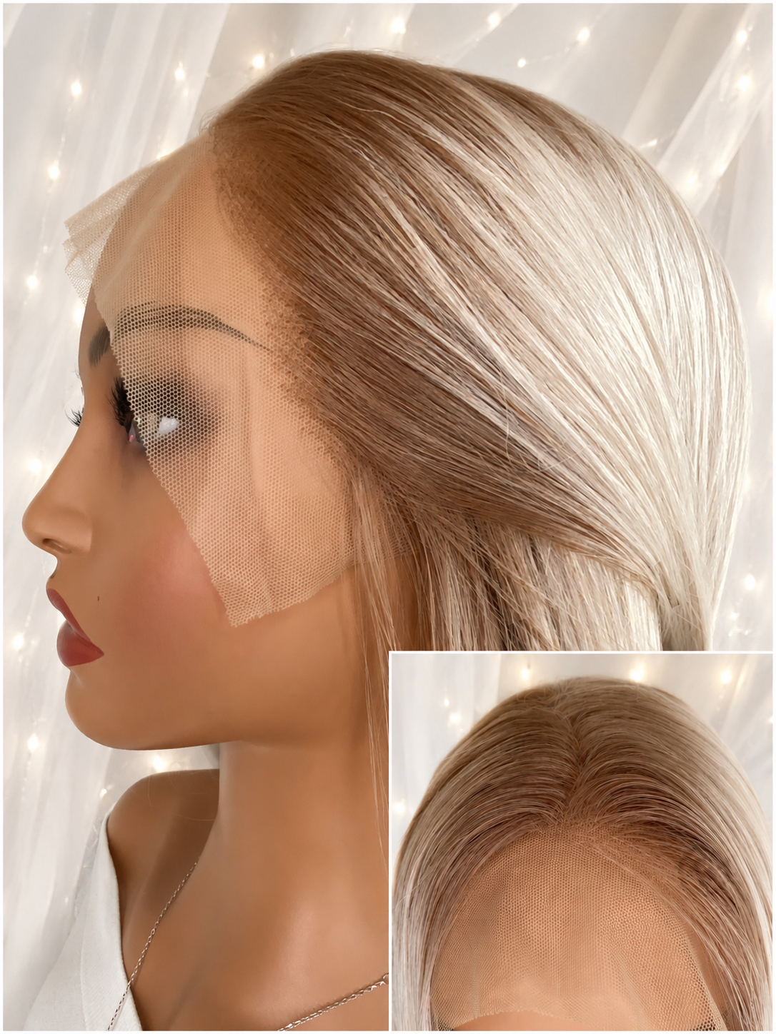 Pearl-Very Long Platinum Blonde Futura Fiber (13x3) Lace Front Wig