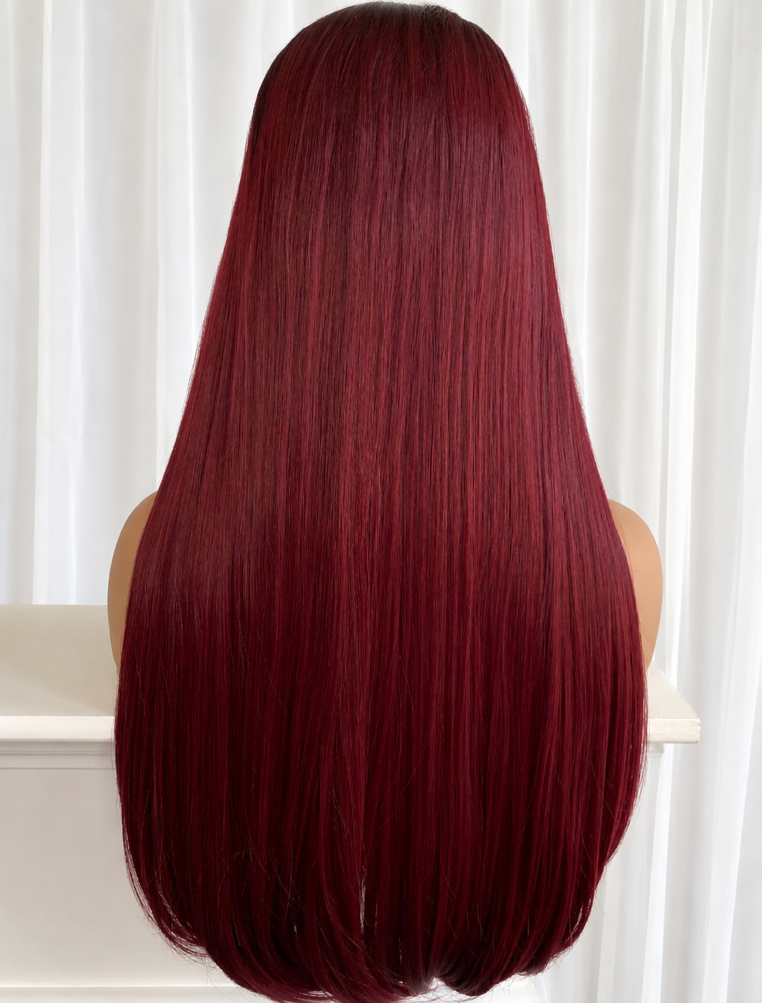 Amy-Burgundy Red-(13x3) Lace Front Wig
