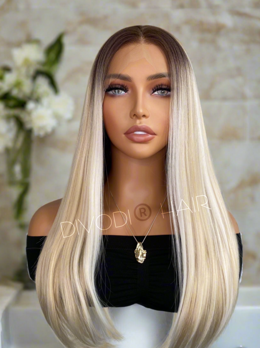 Vienna-Ombre Blonde Futura Fiber (13x4) Lace Front Wig