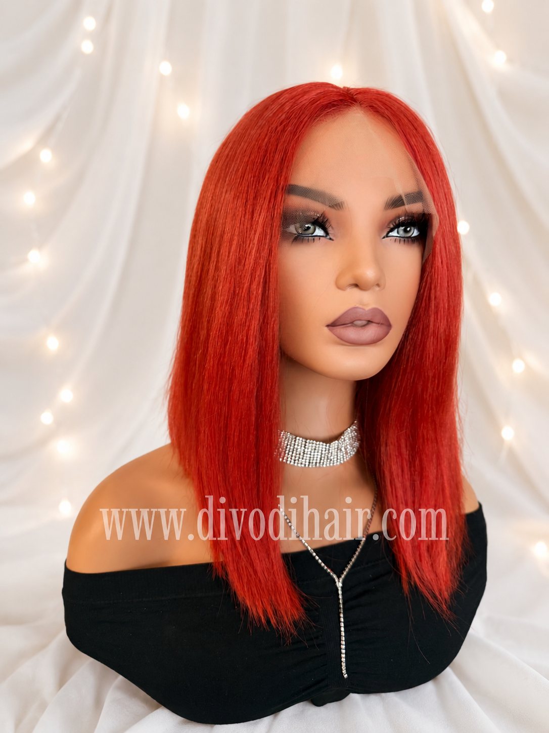 Costume Red Cosplay T-Part Lace Front Wig-DH349