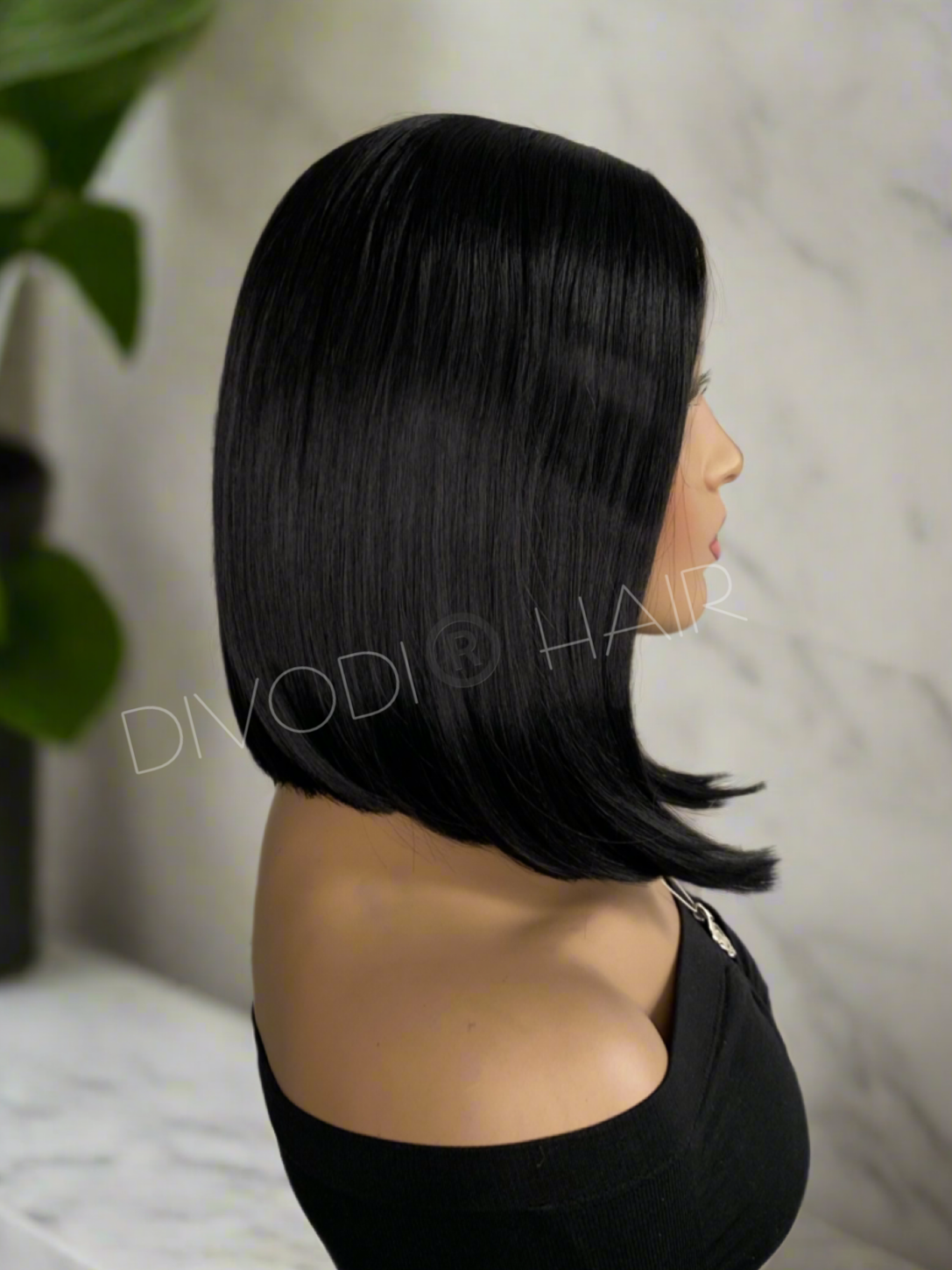 Maggie-Black Futura Fiber (13x3) Lace Front Wig