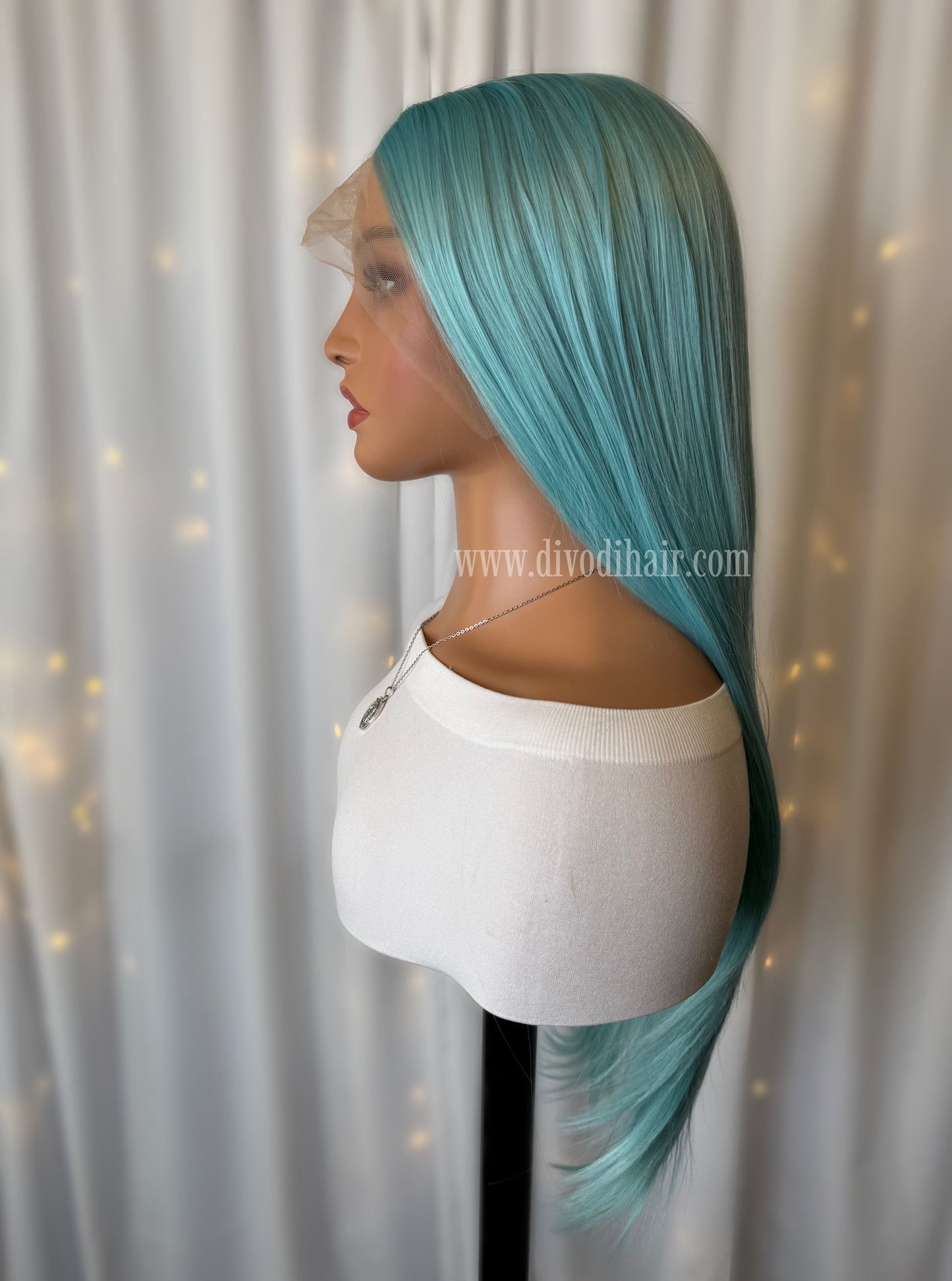Aqua-Blossom-T-Part Lace Front Wig