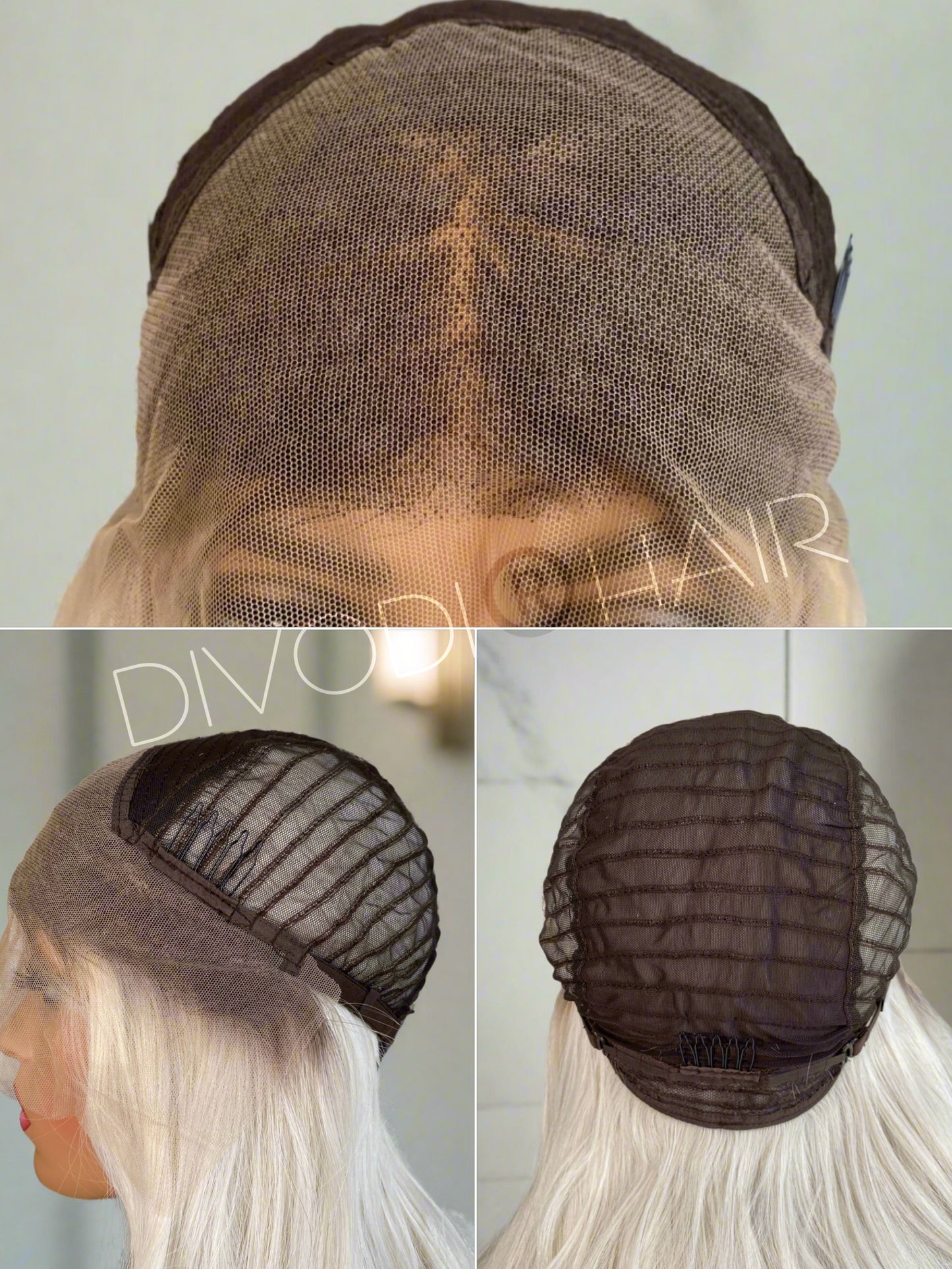 Lynn-Ombre Platinum Blonde-13x4 Lace Front with Curtain Bangs