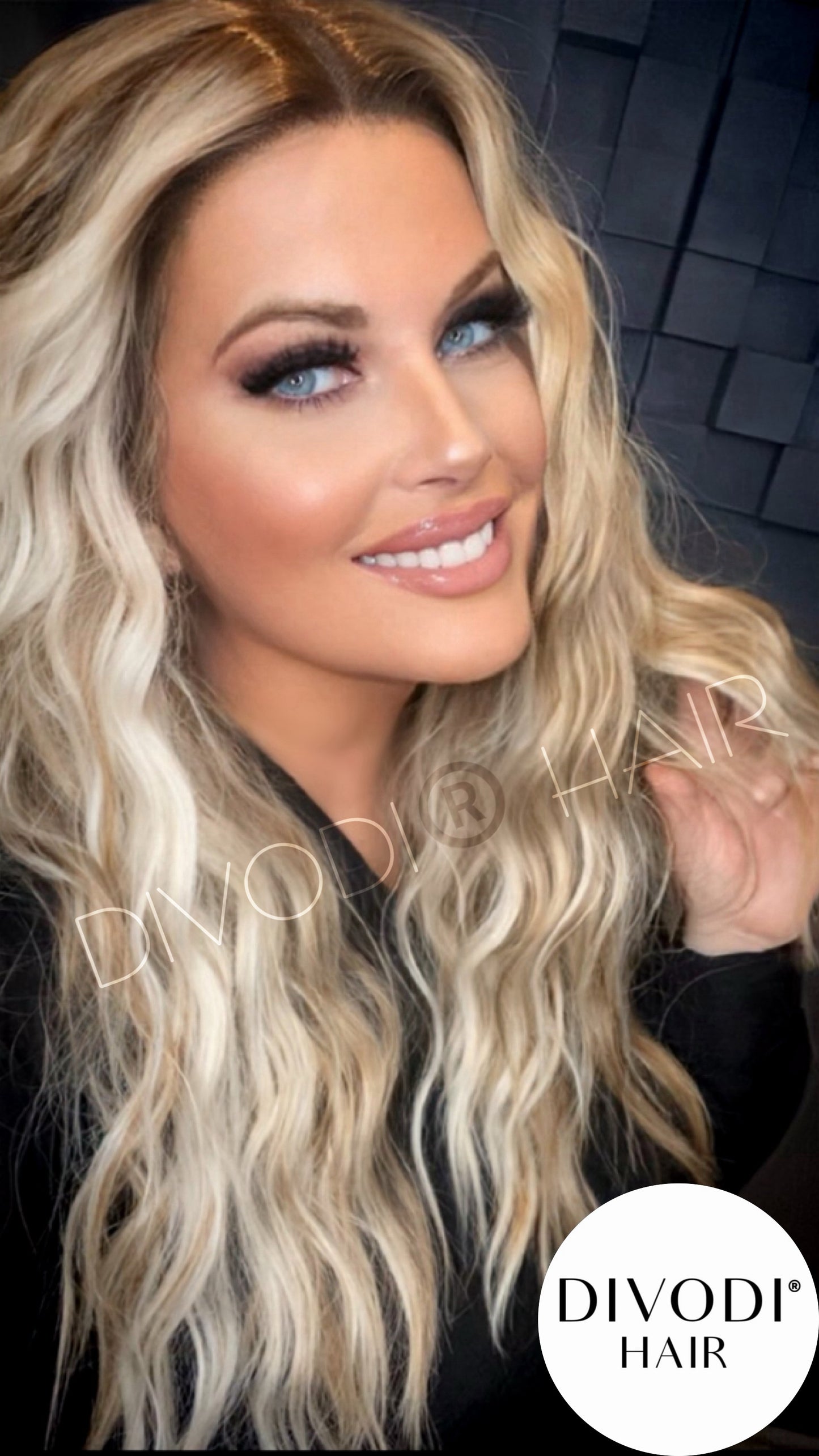 Calypso-Ombre Brown/Blonde Highlights-Futura Fiber-T-Part Lace Front Wig