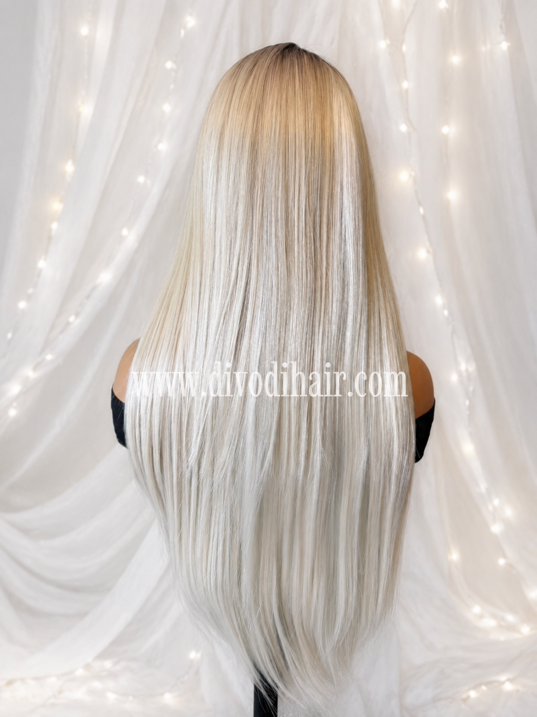 Ombre Platinum Blonde-(13x4) Lace Front Wig-DH311