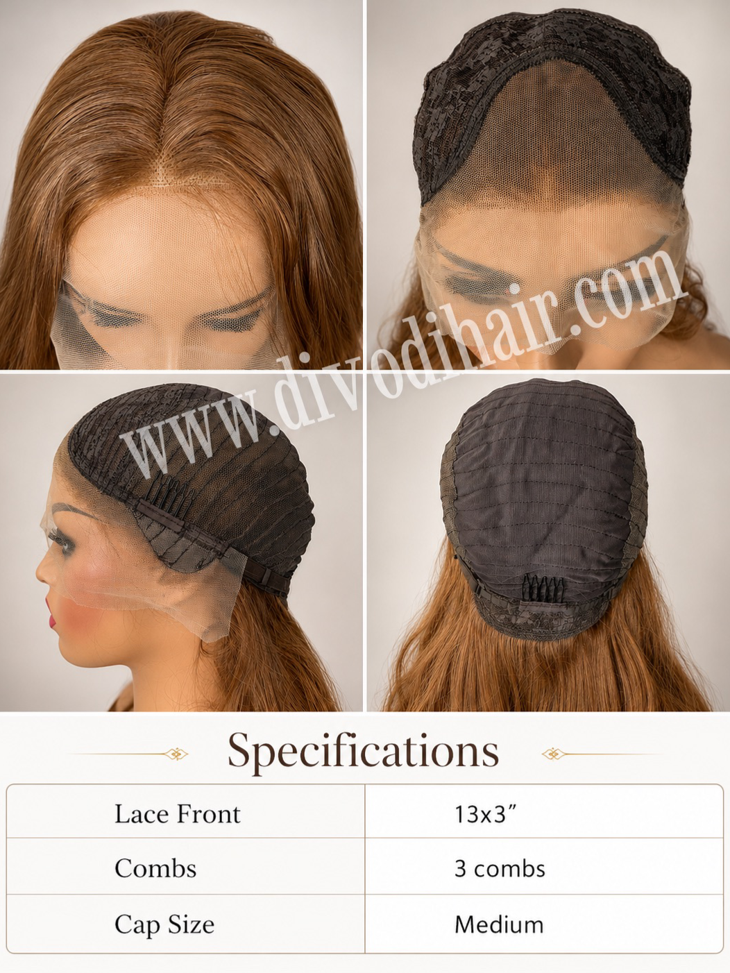 Brown Wig – (13x3) Lace Front Wig-DH347