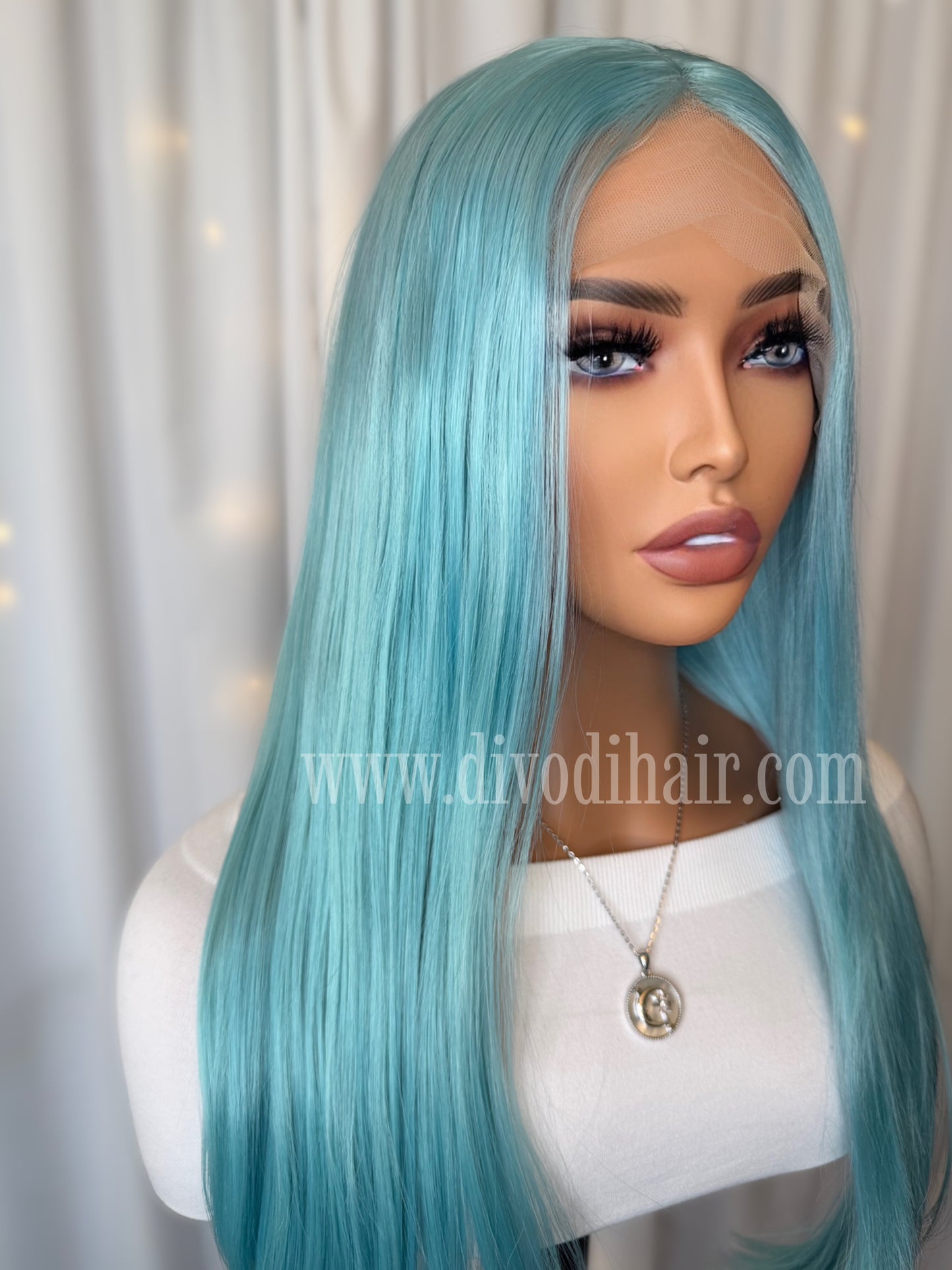 Aqua-Blossom-T-Part Lace Front Wig