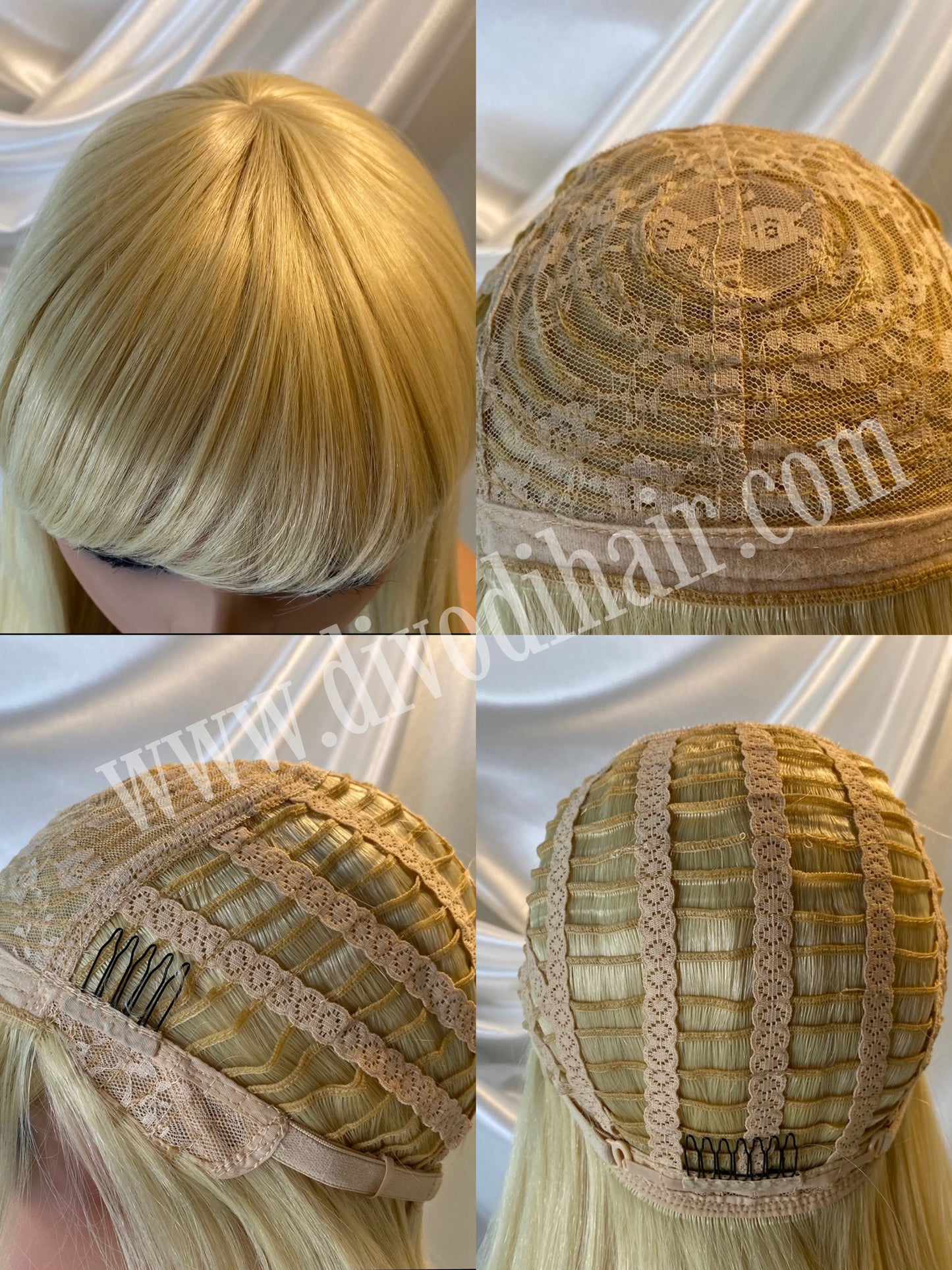 Costume Blonde Wig with Bangs-DH042