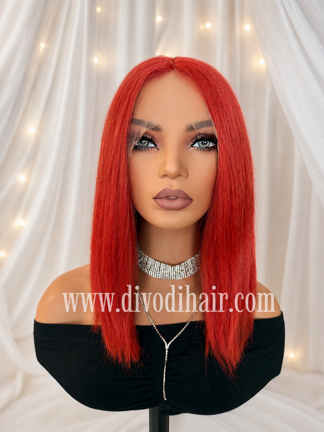 Costume Red Cosplay T-Part Lace Front Wig-DH349