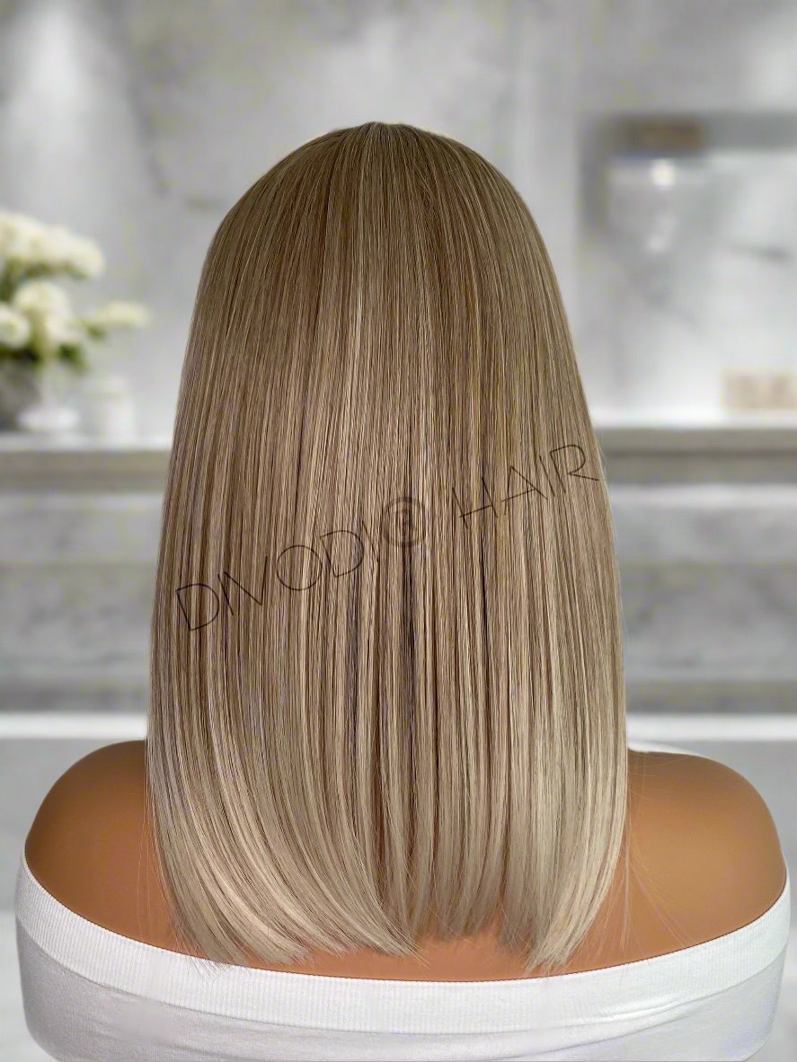Aria-Dark Blonde/Highlights-Small Lace Front Wig