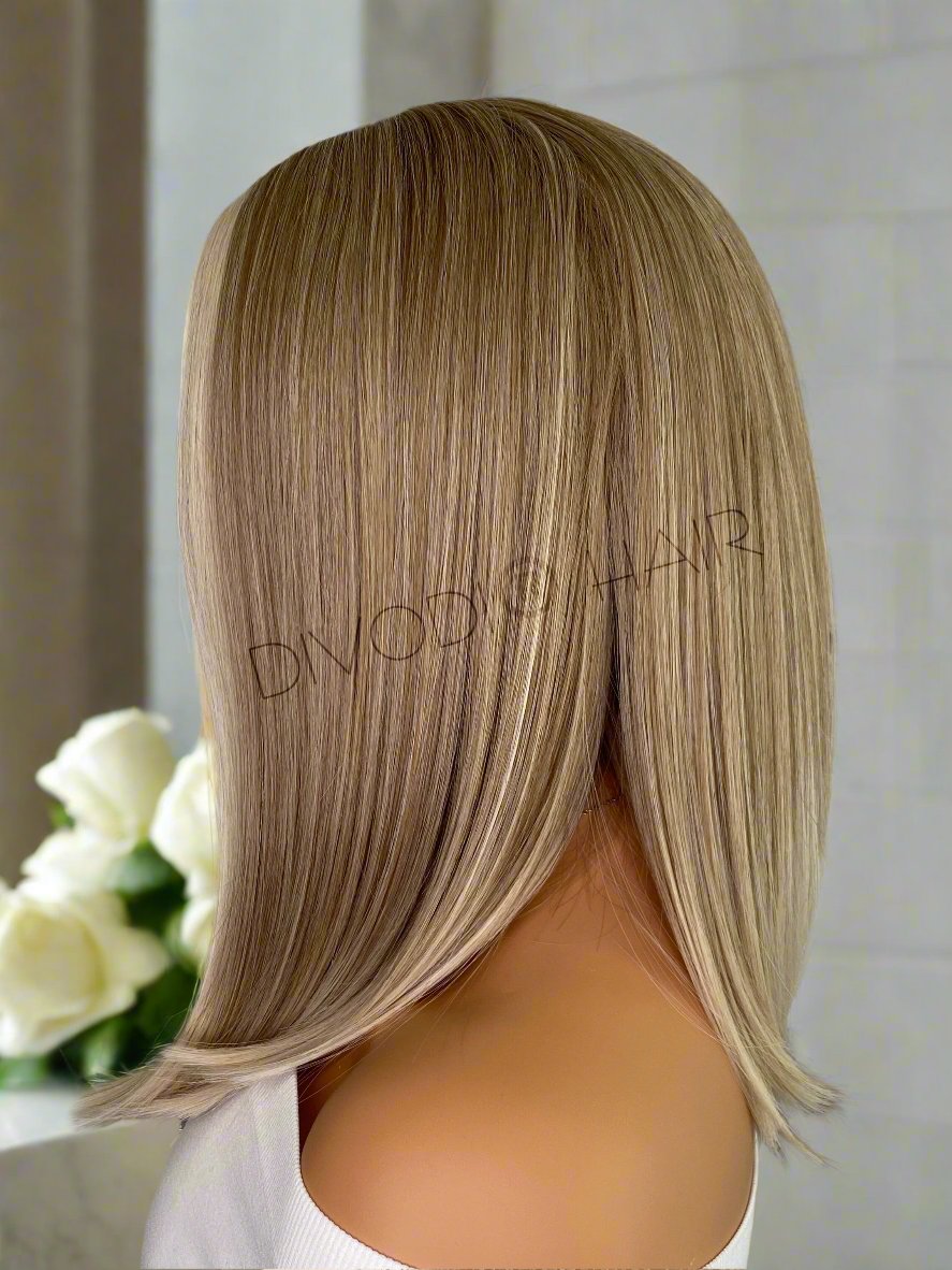 Aria-Dark Blonde/Highlights-Small Lace Front Wig