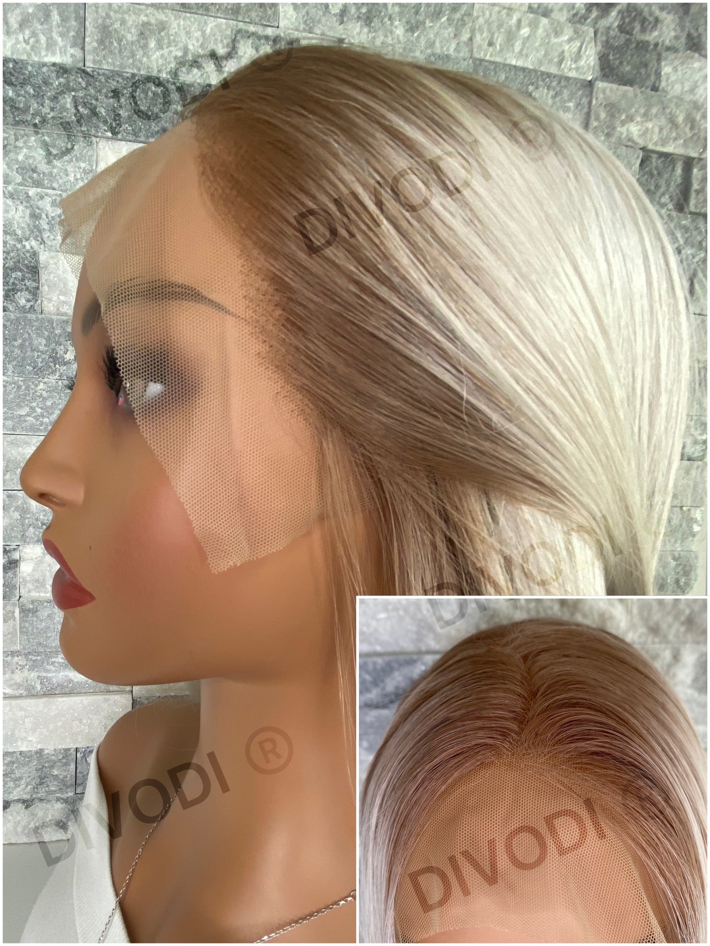 Pearl-Very Long Platinum Blonde Futura Fiber (13x3) Lace Front Wig