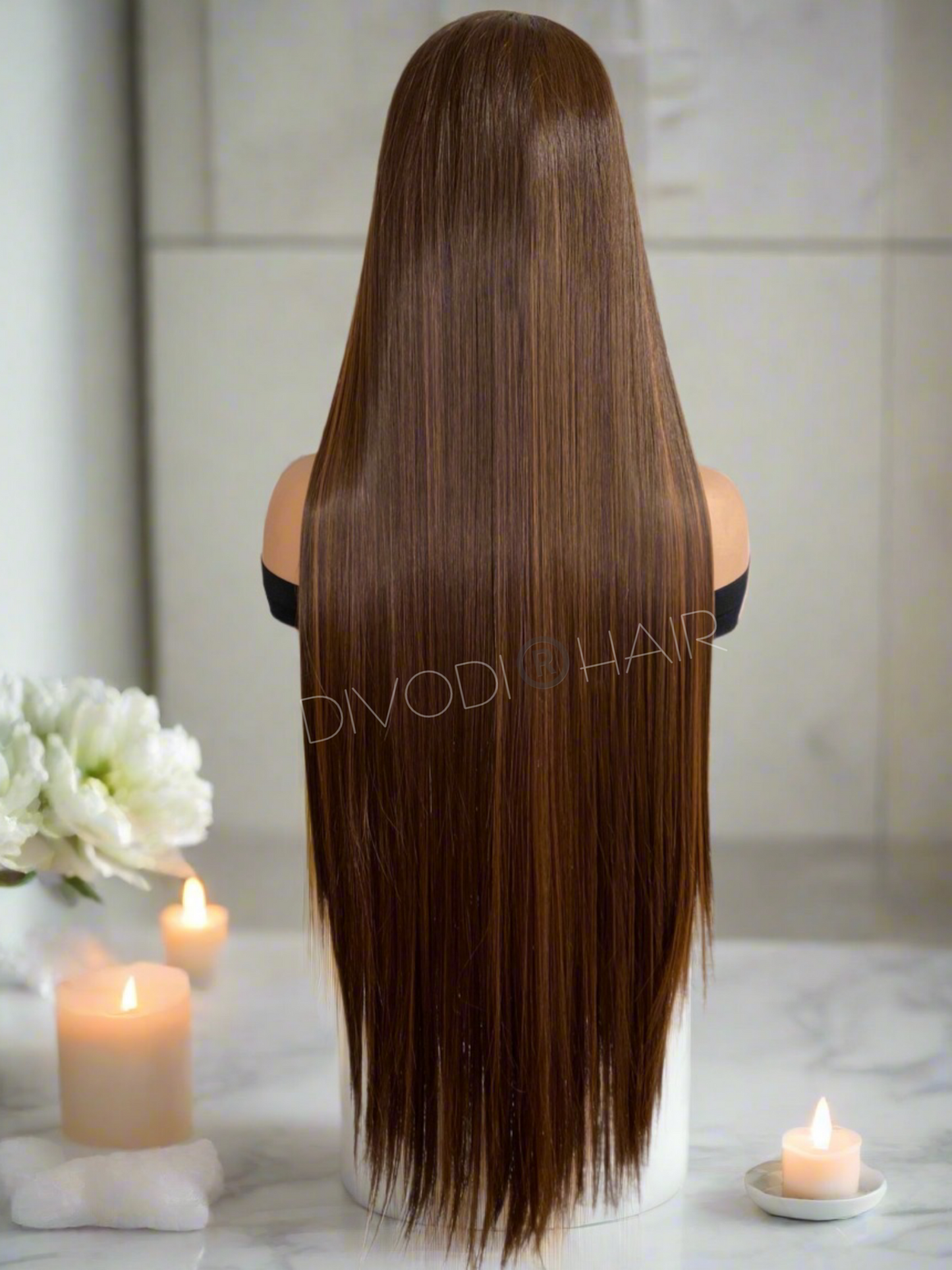 Eve-Brown/Highlights Futura Fiber (13x4) Lace Front Wig