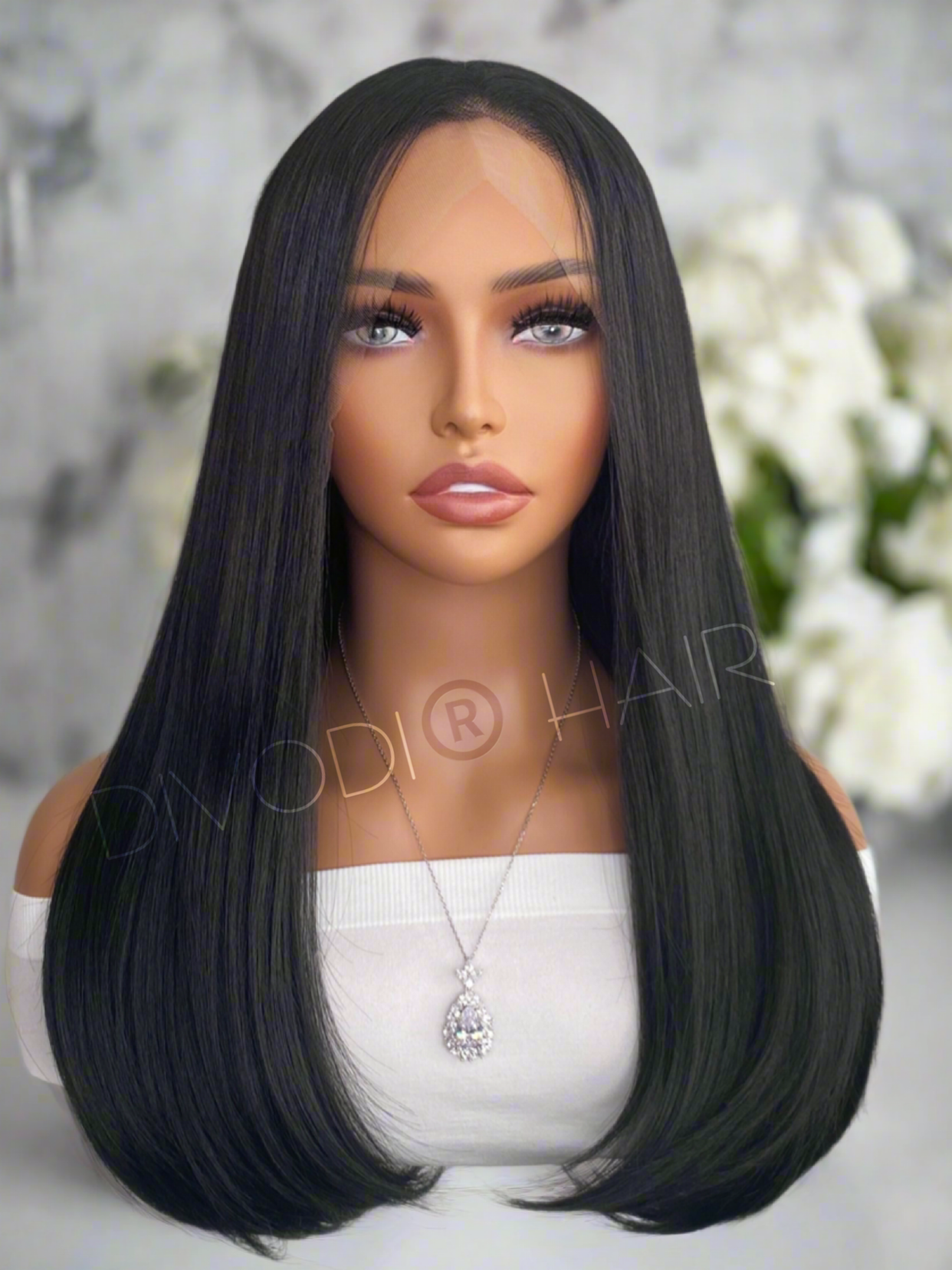 Grace-Black Futura Fiber (13x3) Lace Front Wig