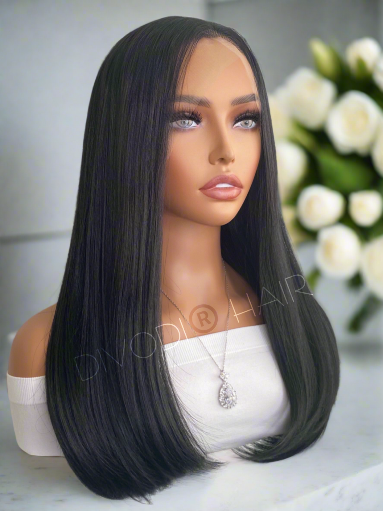 Grace-Black Futura Fiber (13x3) Lace Front Wig