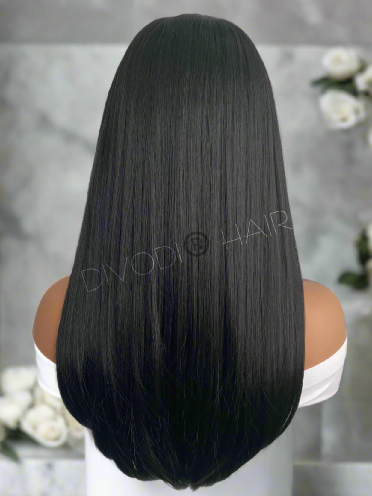Grace-Black Futura Fiber (13x3) Lace Front Wig
