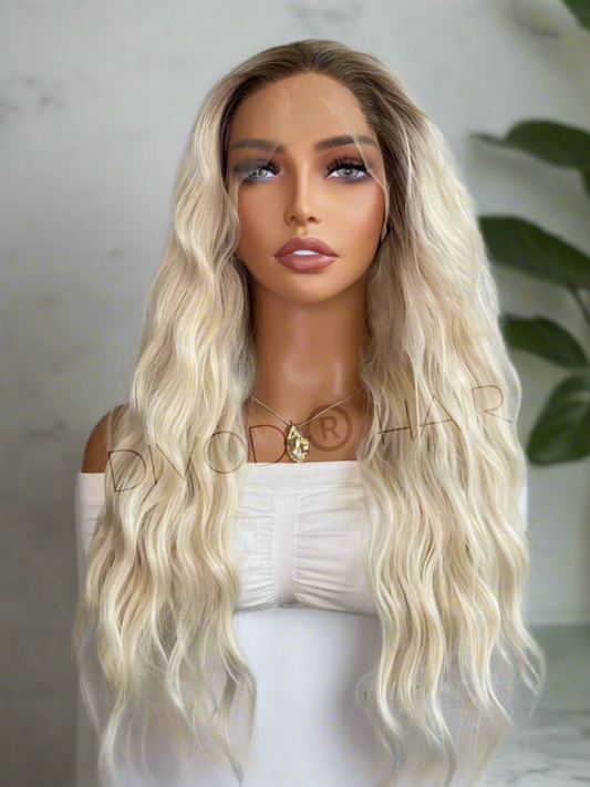 Samantha-Ombre Blonde Futura Fiber (13x4) Lace Front Wig