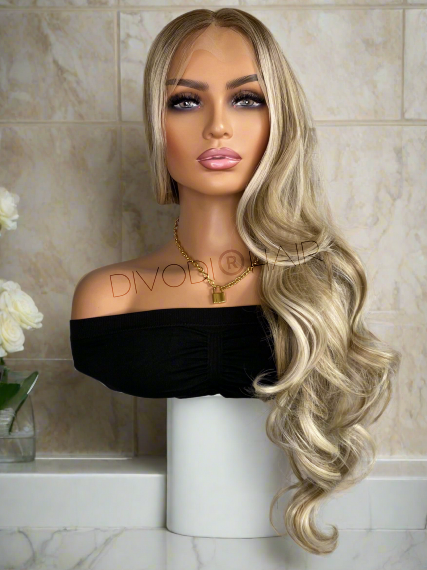 Vanessa-Ombre Blonde Futura Fiber (13x4) Lace Front Wig