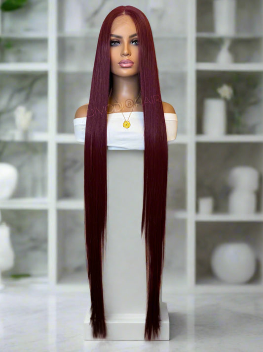 Ruby Pearl-Very Long Futura Fiber (13x3") Lace Front Wig