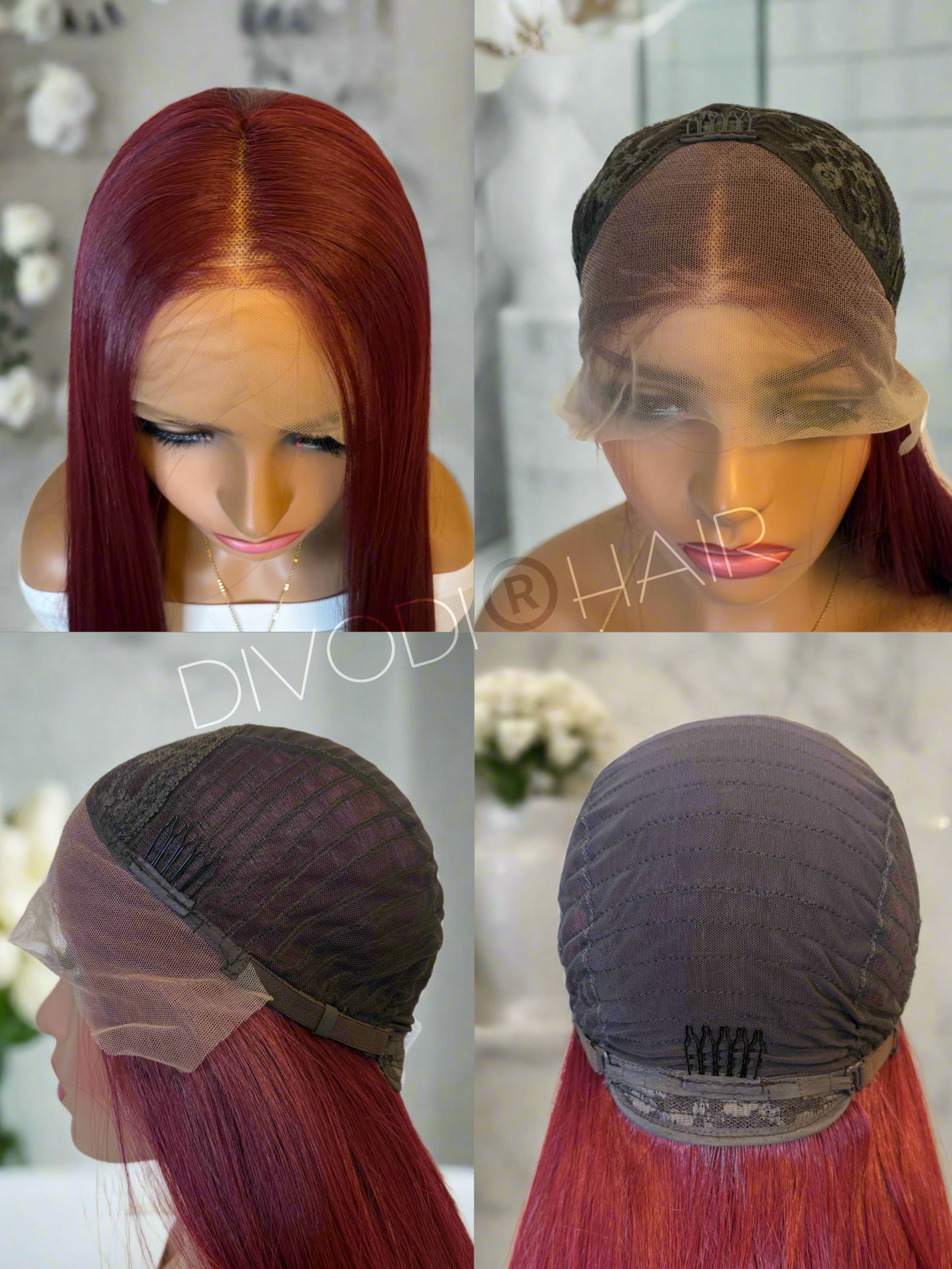 Ruby Pearl-Very Long Futura Fiber (13x3") Lace Front Wig