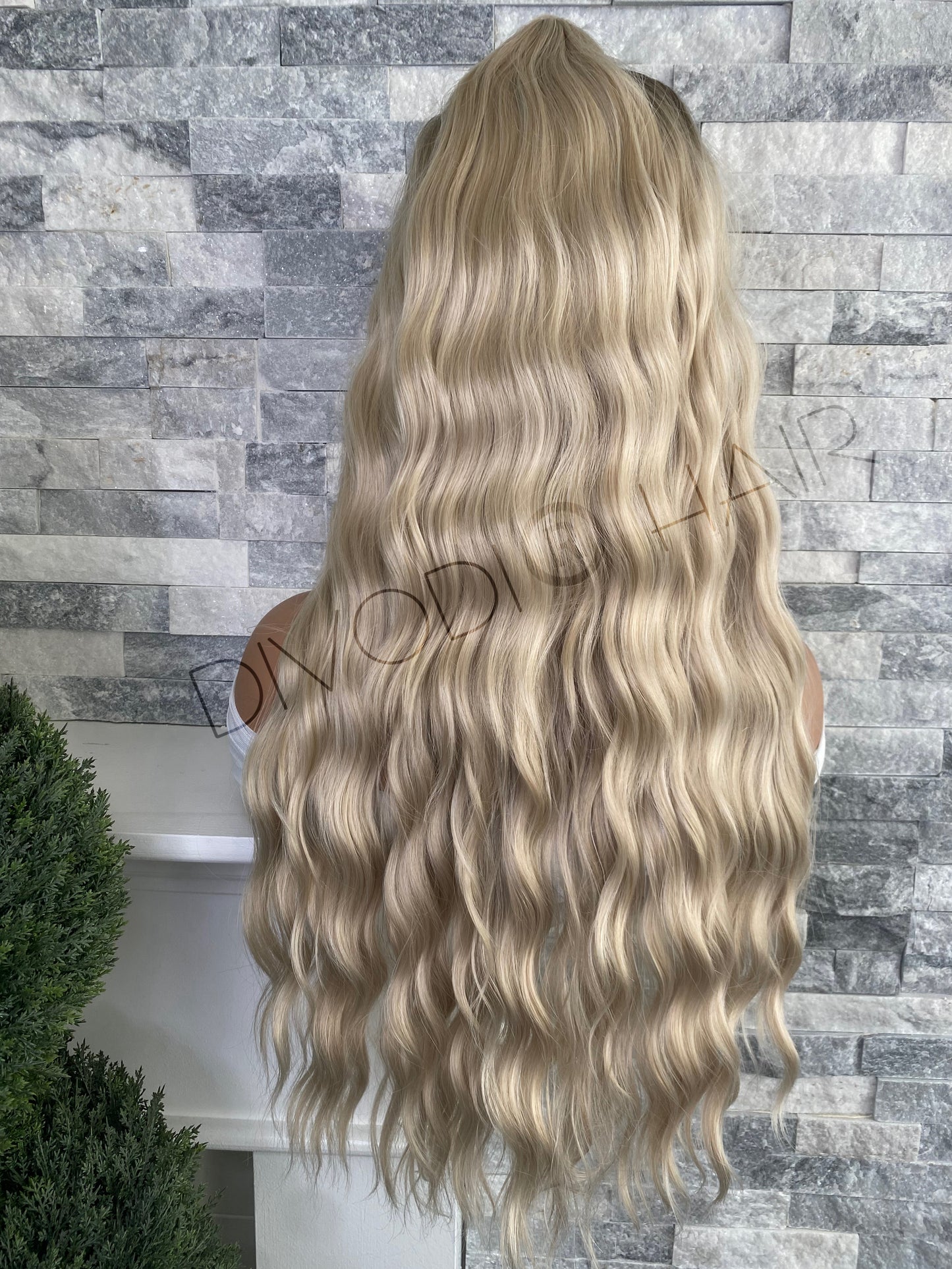 Chloe-Ash Blonde Futura Fiber (13x4) Lace Front Wig
