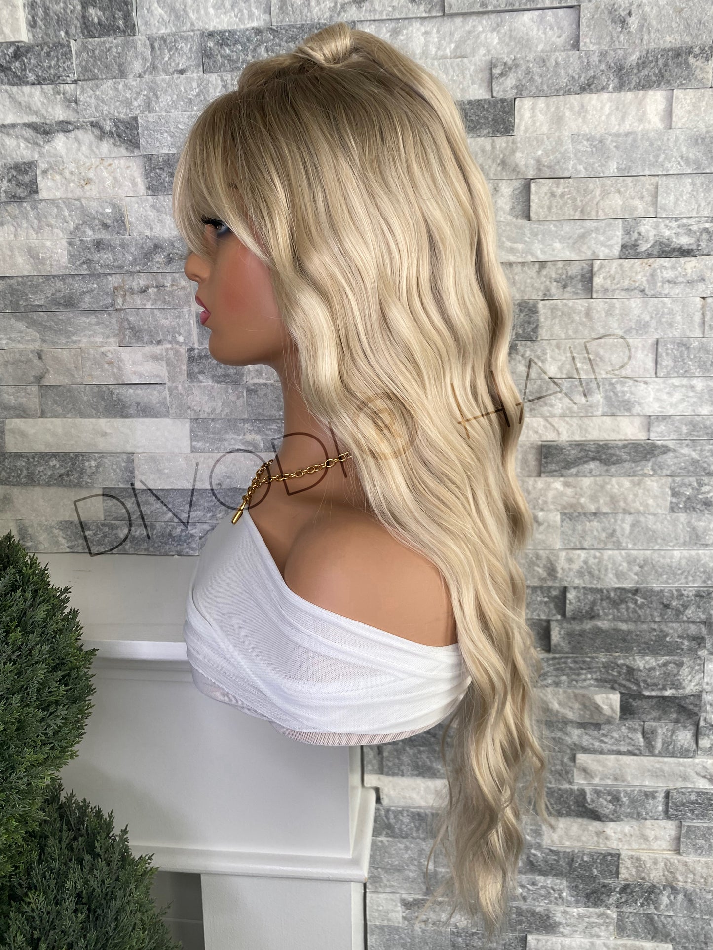 Chloe-Ash Blonde Futura Fiber (13x4) Lace Front Wig