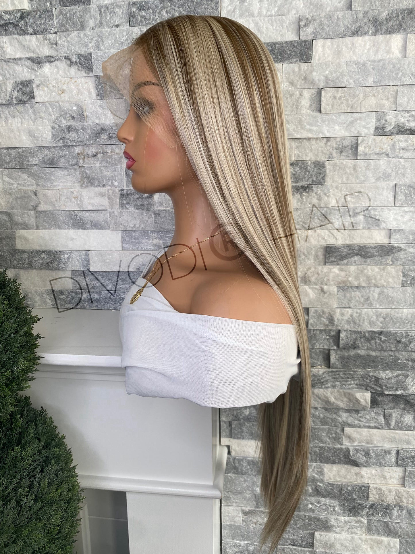 Alyssa-Light Brown/Dark Blonde-Futura Fiber-(13x6) Lace Front Wig