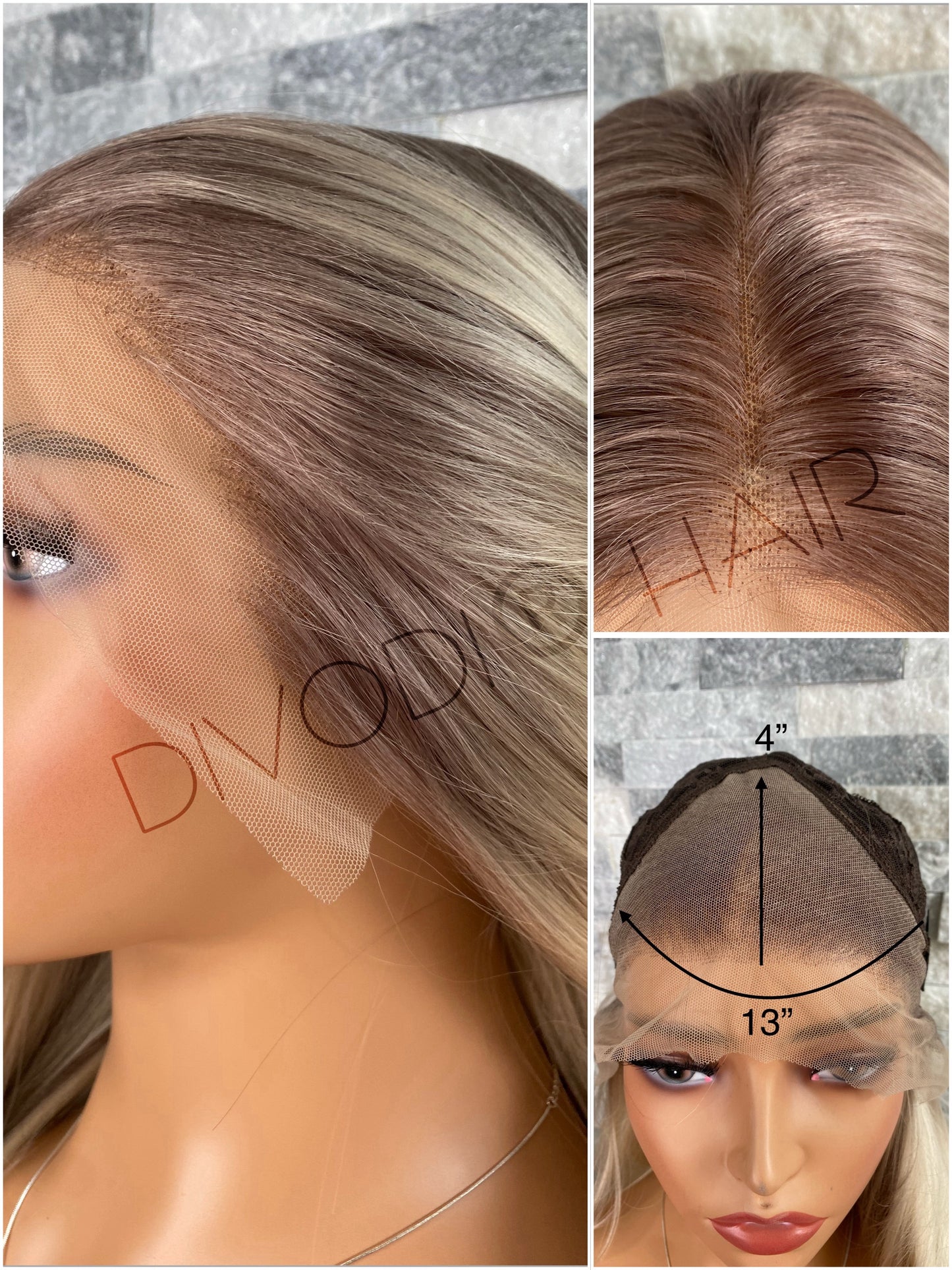Taylor-Ombre Brown/Blonde (13x4) Lace Front Wig