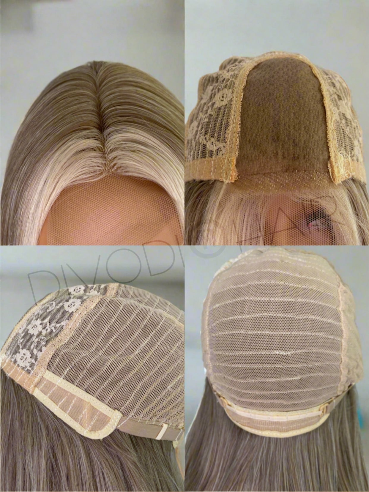 Aria-Dark Blonde/Highlights-Small Lace Front Wig