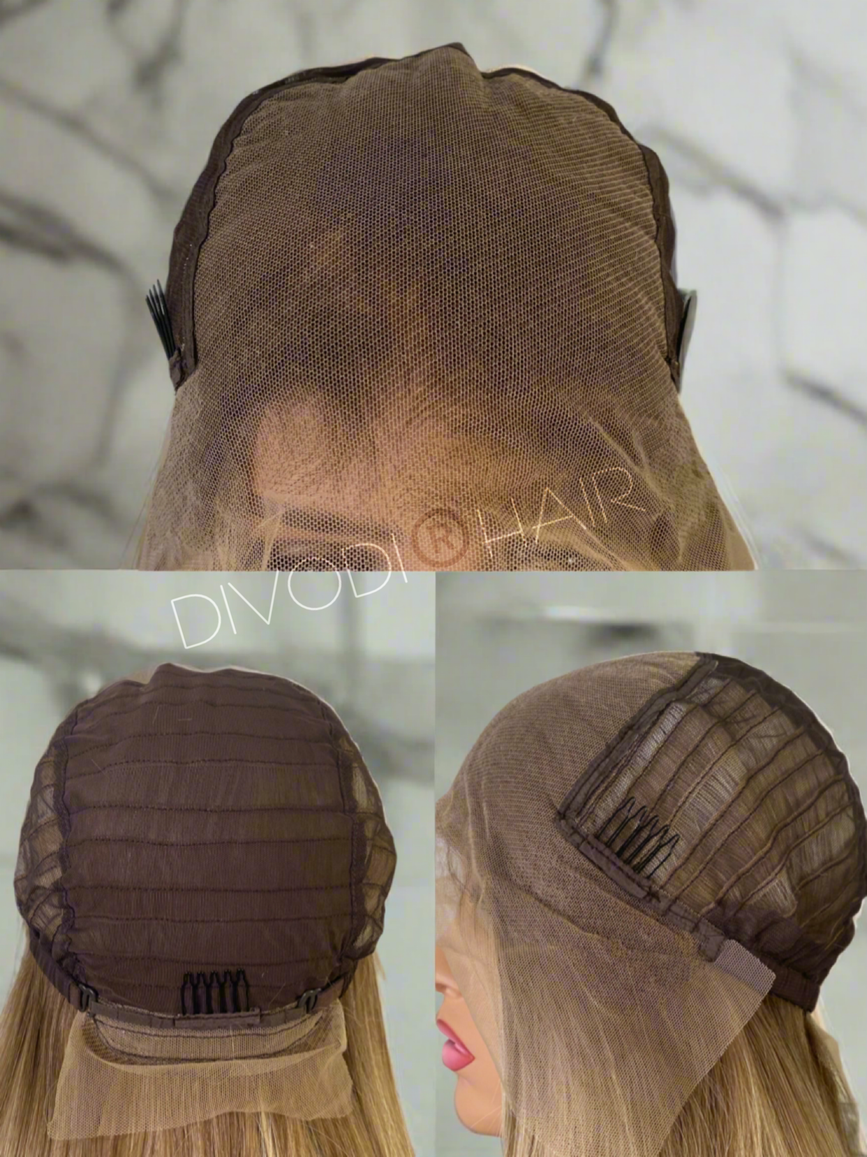 Sandy-Ombre Dark Blonde-Futura Fiber (13x6) Lace Front Wig
