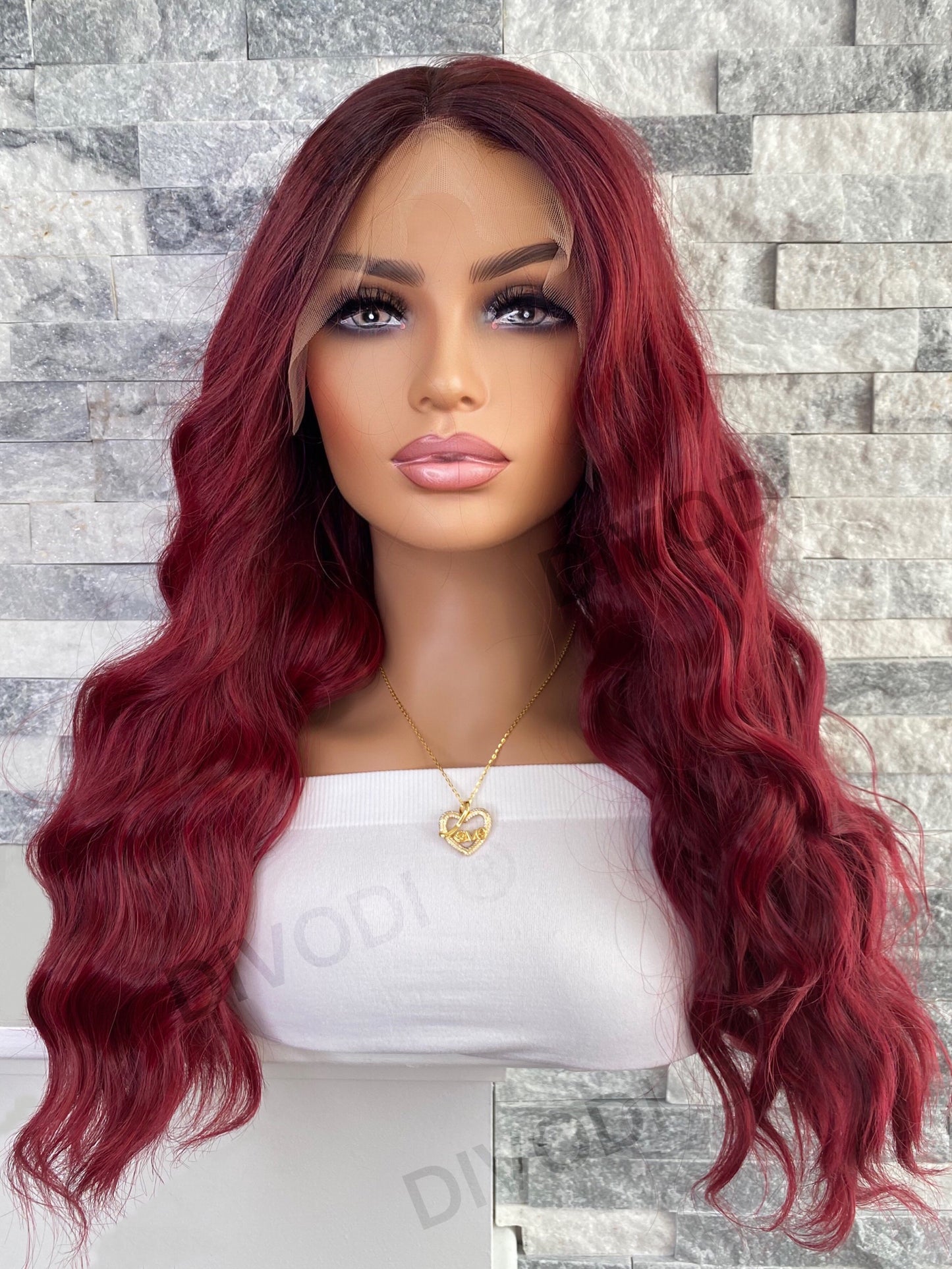 Charlie-Burgundy Red (13x3) Lace Front Wig